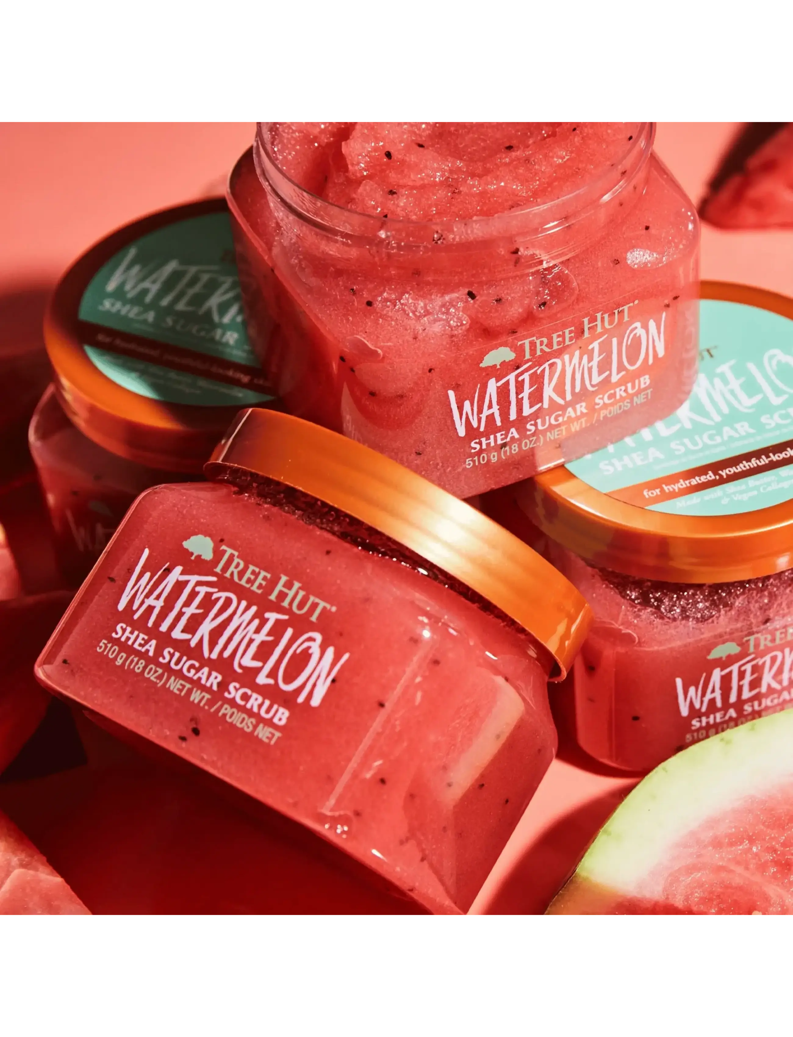 Tree Hut - Shea Sugar Scrub Watermelon - skrub & exfoliering - krop - no color - 3