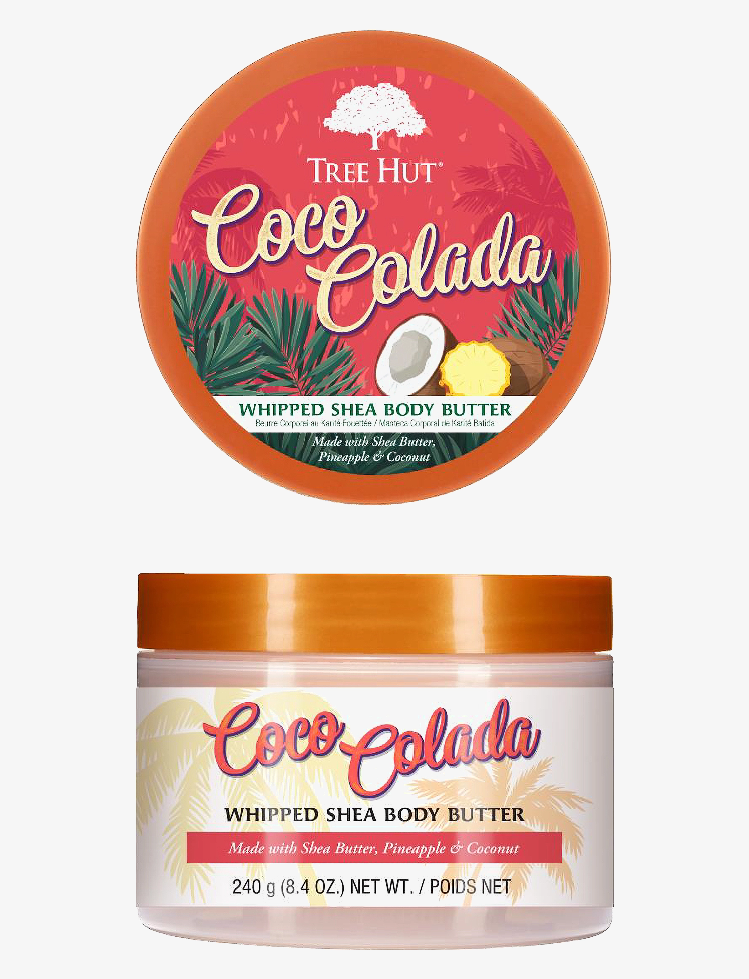 Tree Hut Whipped Body Butter Coco Colada, Kropssmør, Nude, Str: 240 g