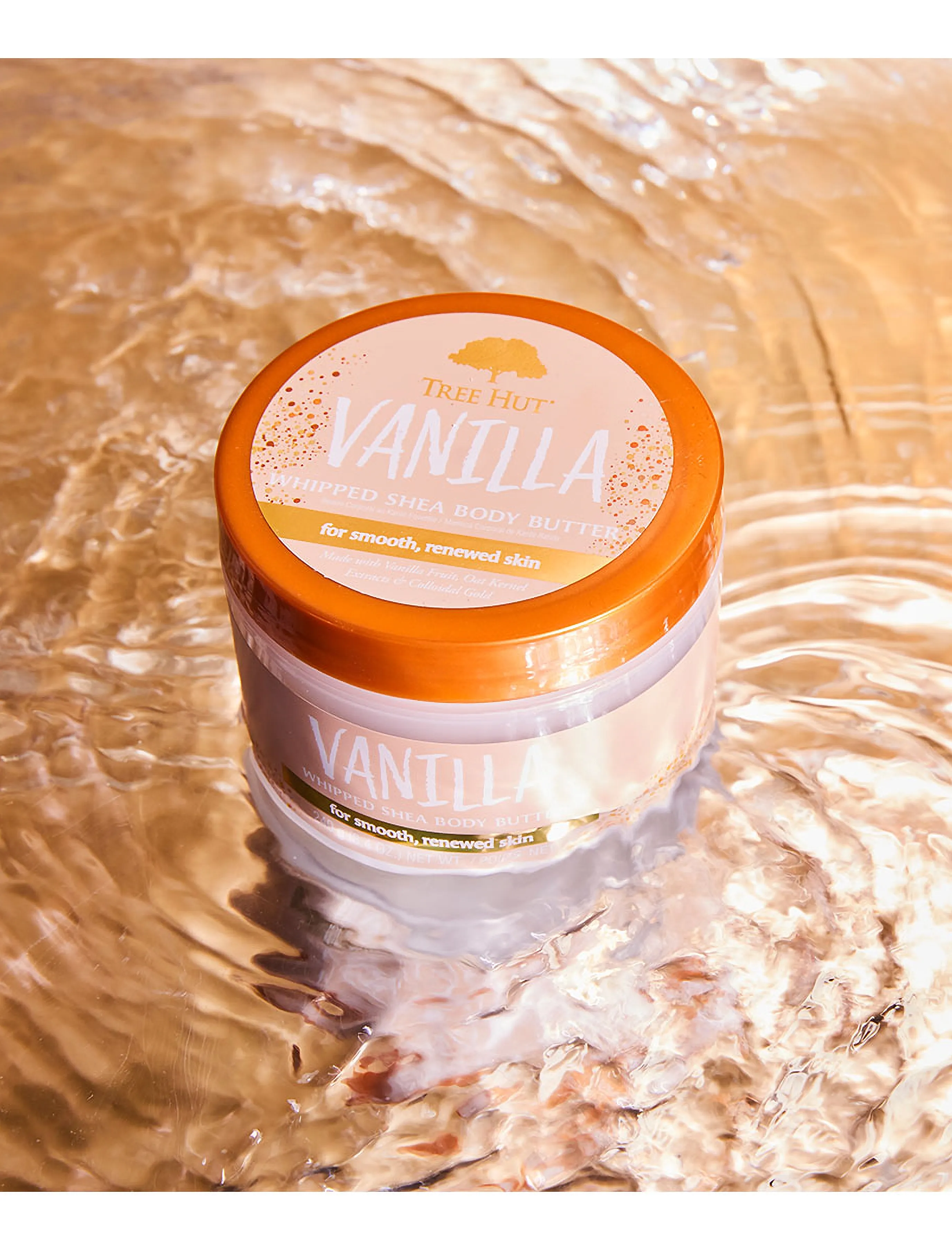 Tree Hut Whipped Body Butter Vanilla, 240 G, Nude, Krop > Scrub Og Eksfolierende Midler, Dame