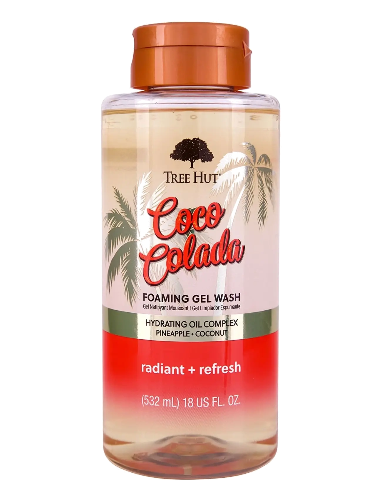 Tree Hut Foaming Gel Wash Coco Colada, Badekar og bruser, Nude, Str: 532 ML