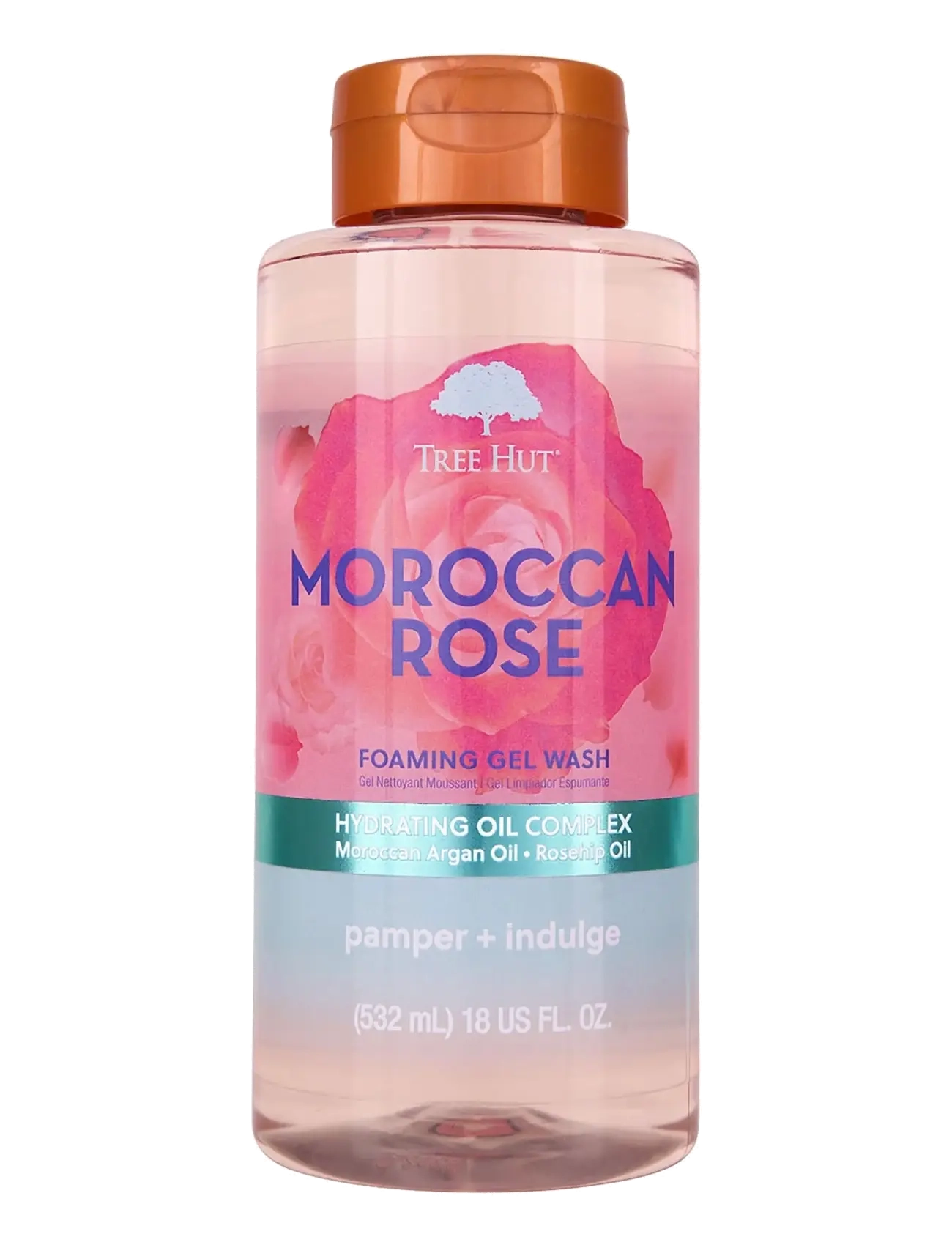 Tree Hut Foaming Gel Wash Moroccan Rose, Badekar og bruser, Nude, Str: 532 ML