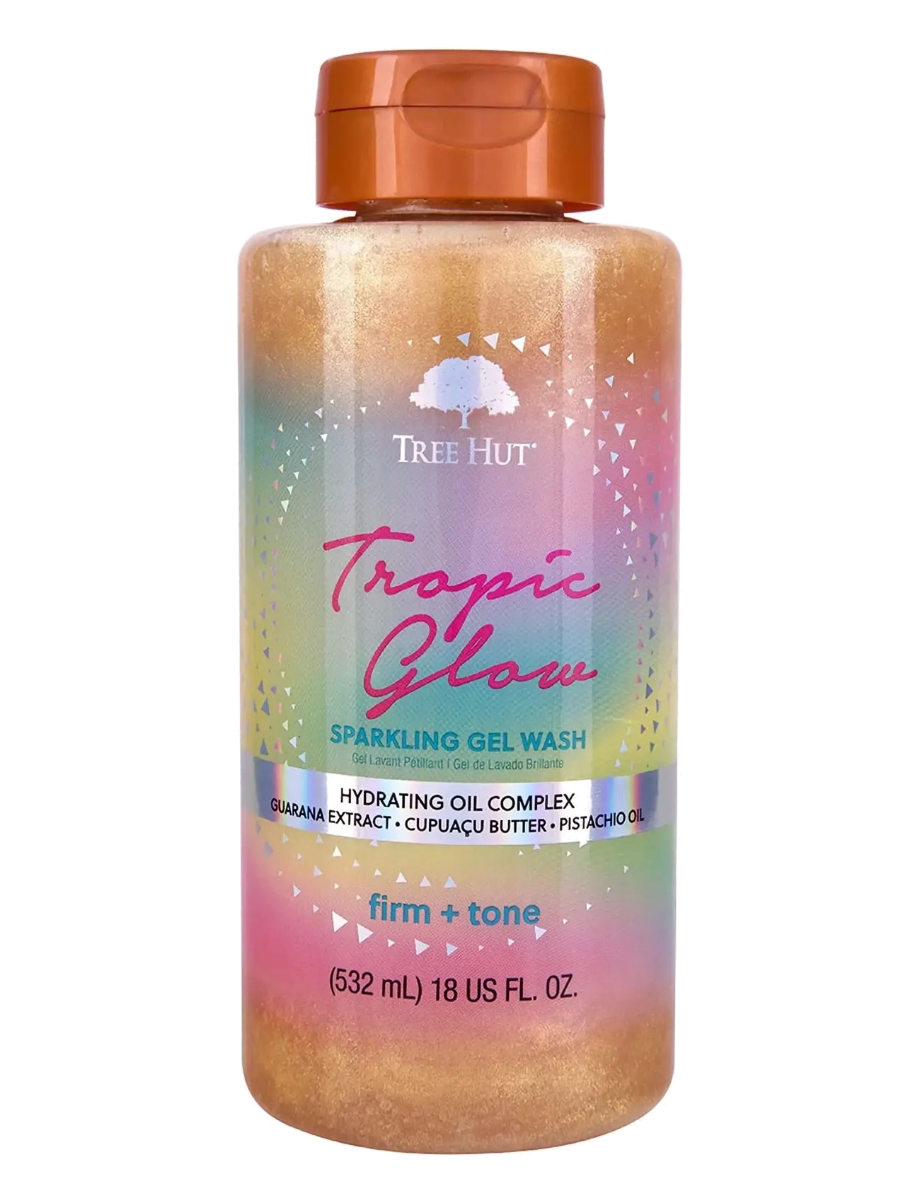 Tree Hut Foaming Gel Wash Tropic Glow, Badekar og bruser, Nude, Str: 532 ML