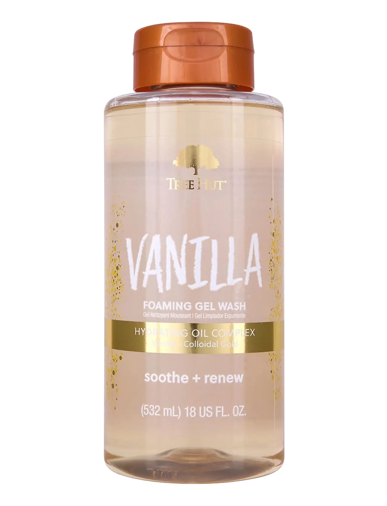 Tree Hut Foaming Gel Wash Vanilla, Badekar og bruser, Nude, Str: 532 ML