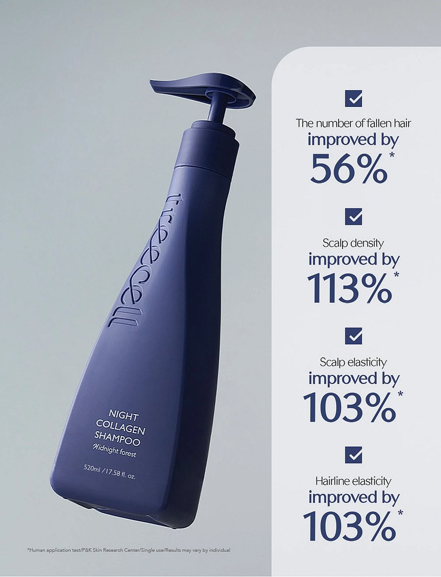 Treecell - Night Collagen Shampoo Midnight Forest - shampoo - clear - 0