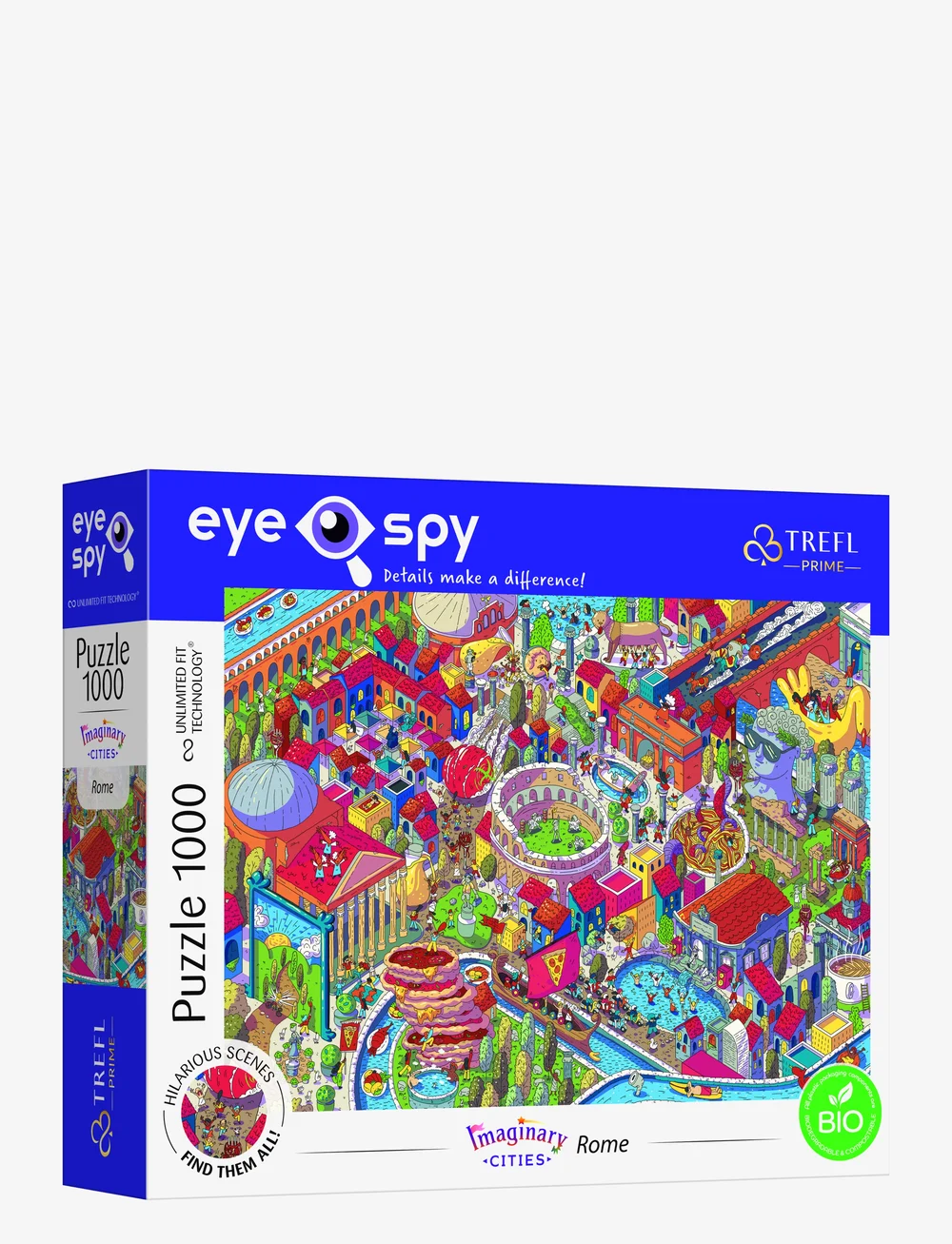 Trefl - TREFL 1000 BIT UFT EYE-SPY ROME - klassikalised pusled - multi - 1