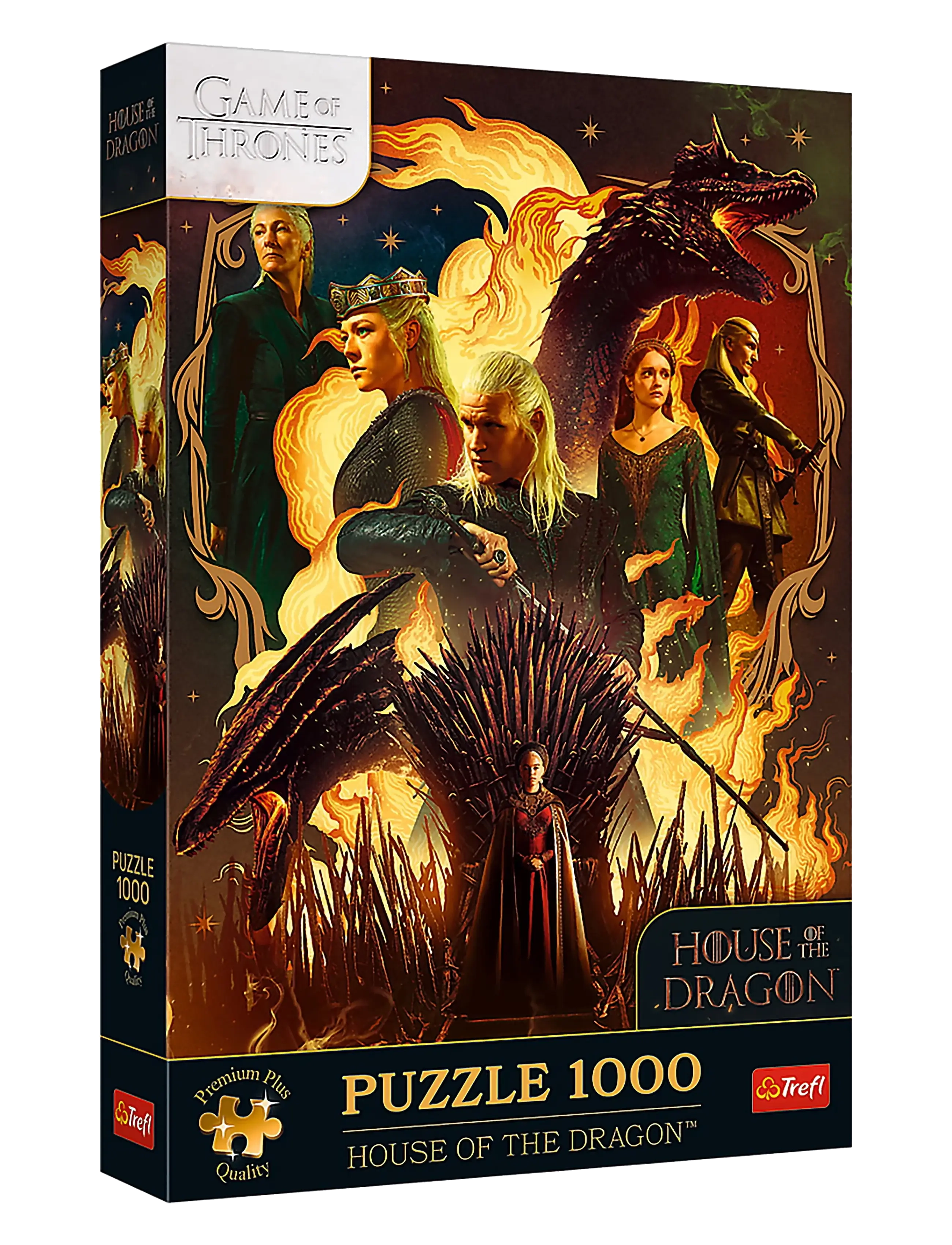 Trefl Pappussel 1000Bit Prem House Of The Dragon, One Size, Puzzles, Mehrfarbig/gemustert - Classic Kinder