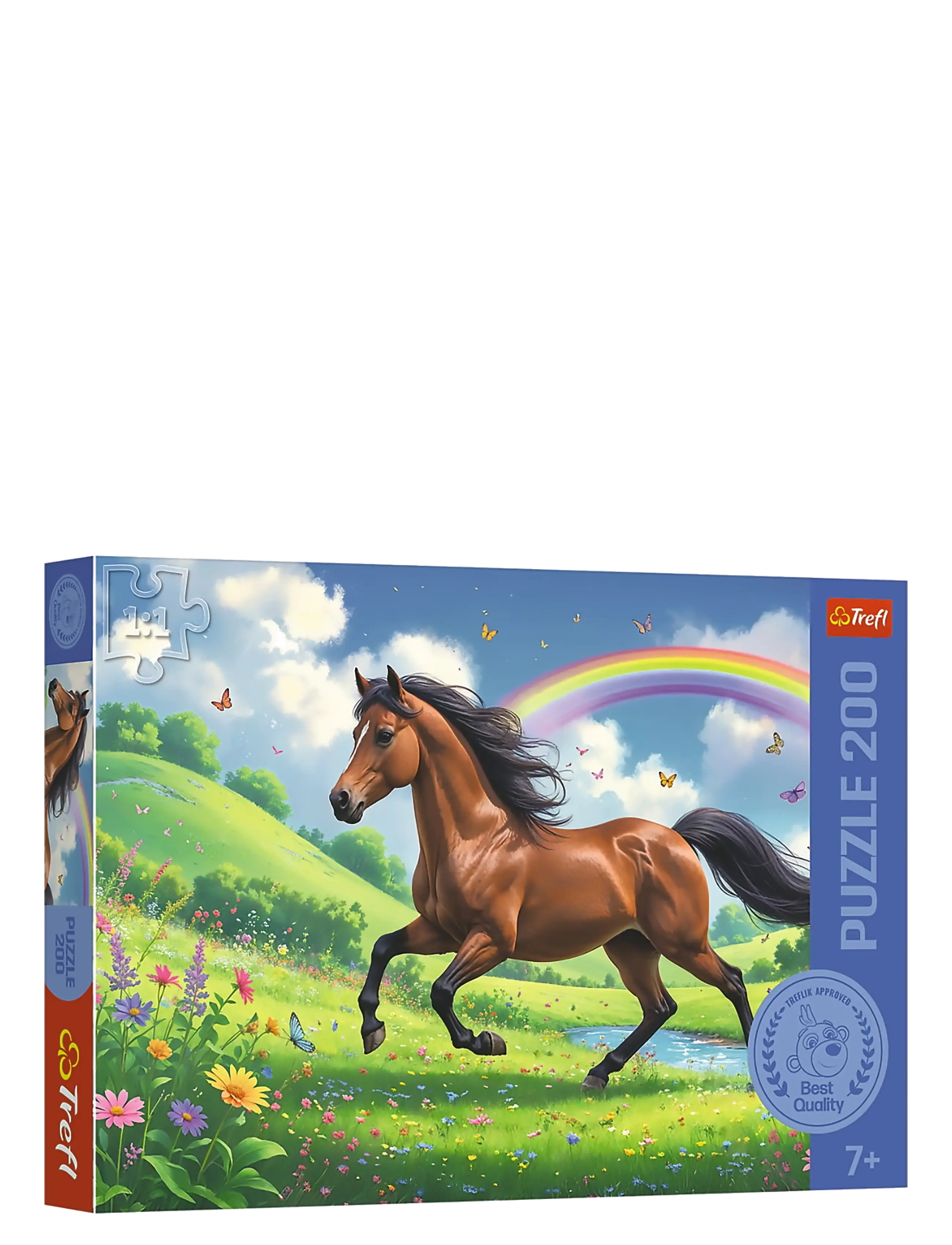 Trefl Pappussel 200 Bitar Dignified Horses, One Size, Puzzles, Mehrfarbig/gemustert - Classic Kinder