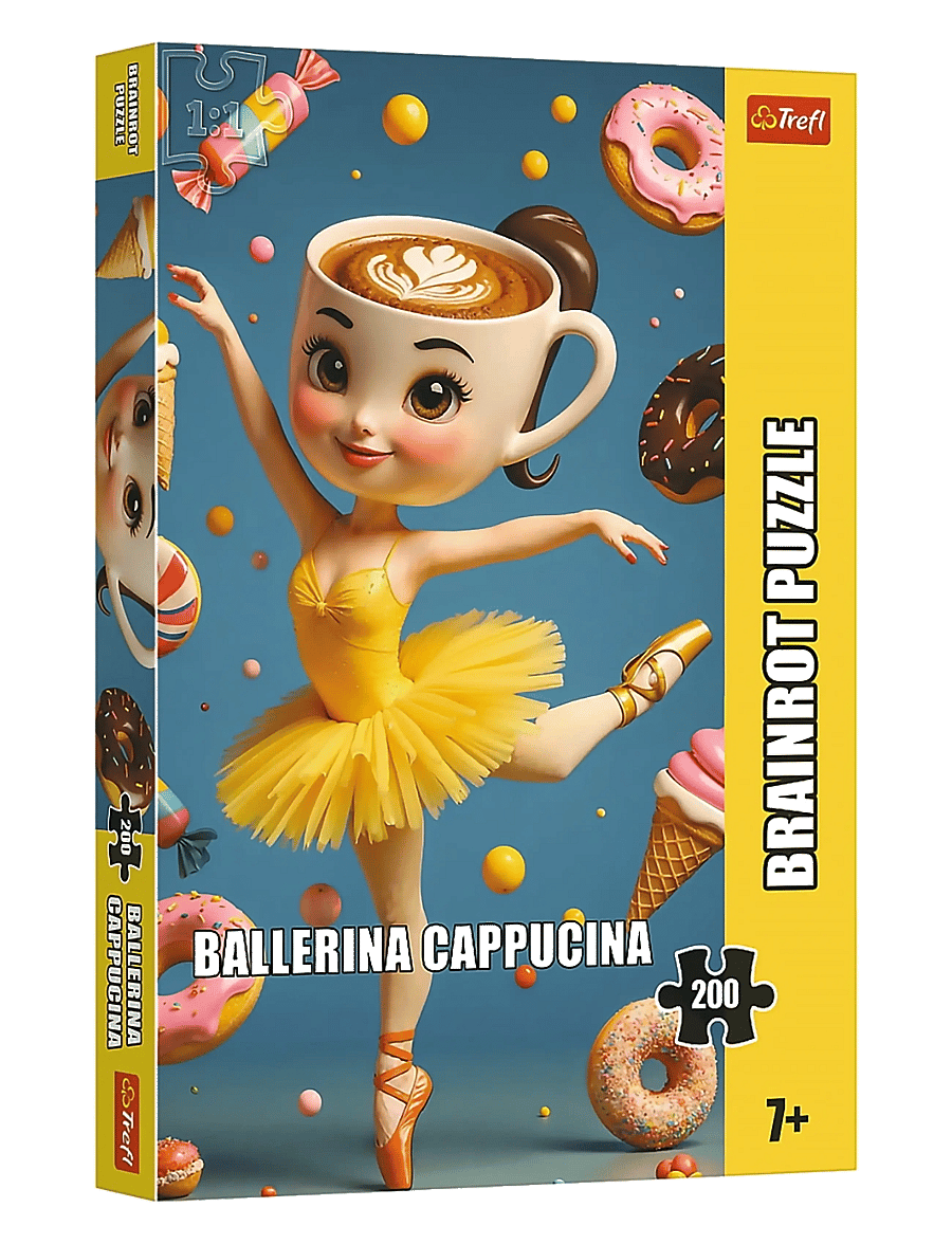 Trefl - PAPPUSSEL TREFL 200 BITAR BRAINROT BALLERINA CAP.. - klassiske puslespil - multi - 0