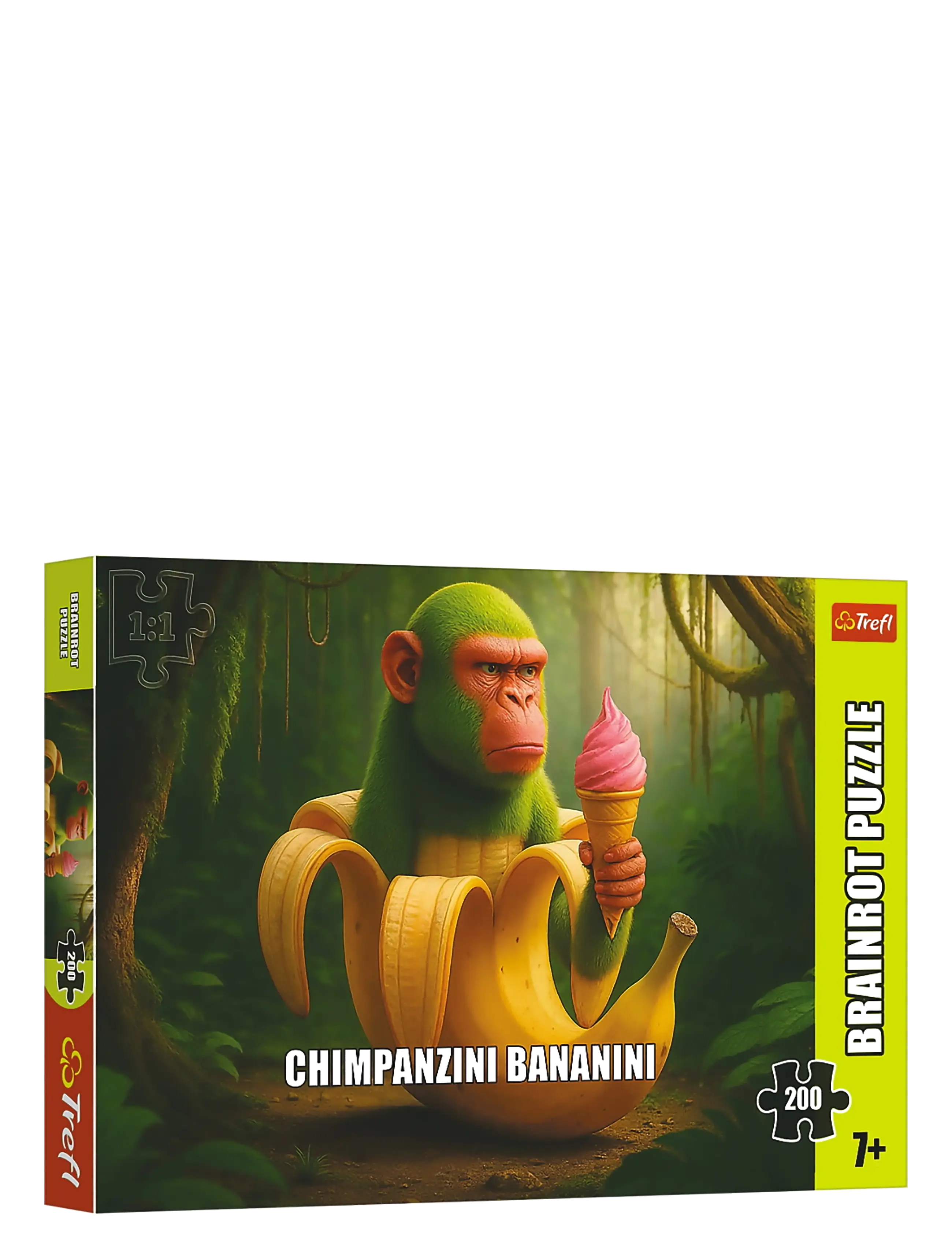 Trefl Pappussel Trefl 200 Bit Brainrot Chimpanzini .., One Size, Multi/patterned, Puslespil > Klassiske Puslespil, Børn
