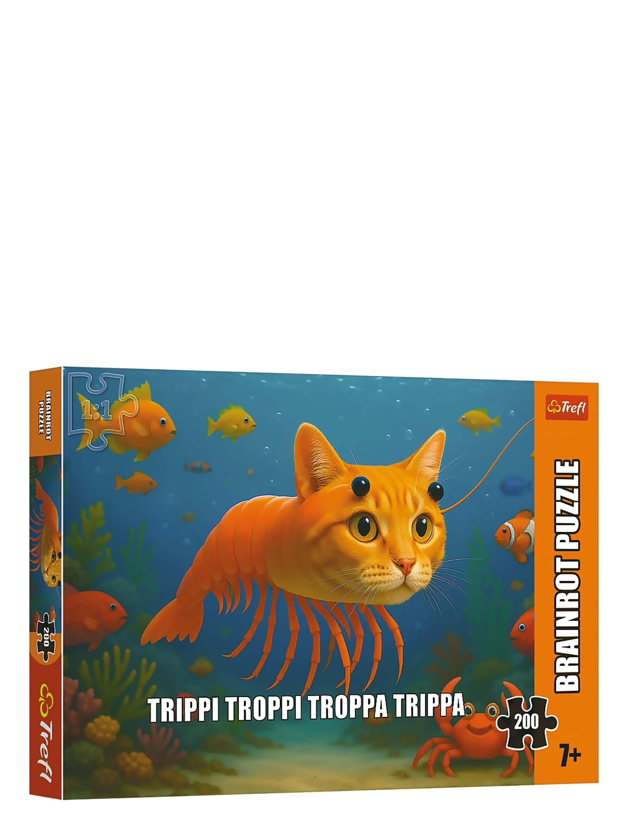 Trefl Pappussel 200 Bitar Brainrot Trippi Troppi, One Size, Puzzles, Mehrfarbig/gemustert - Classic Kinder