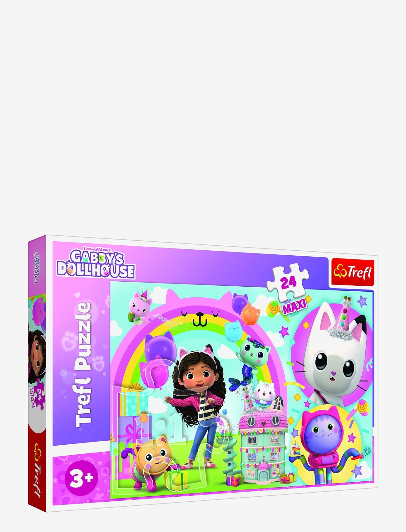 Trefl - TREFL 24 BIT MAXI GABBY'S DOLLHOUSE - klassiska pussel - pink - 1