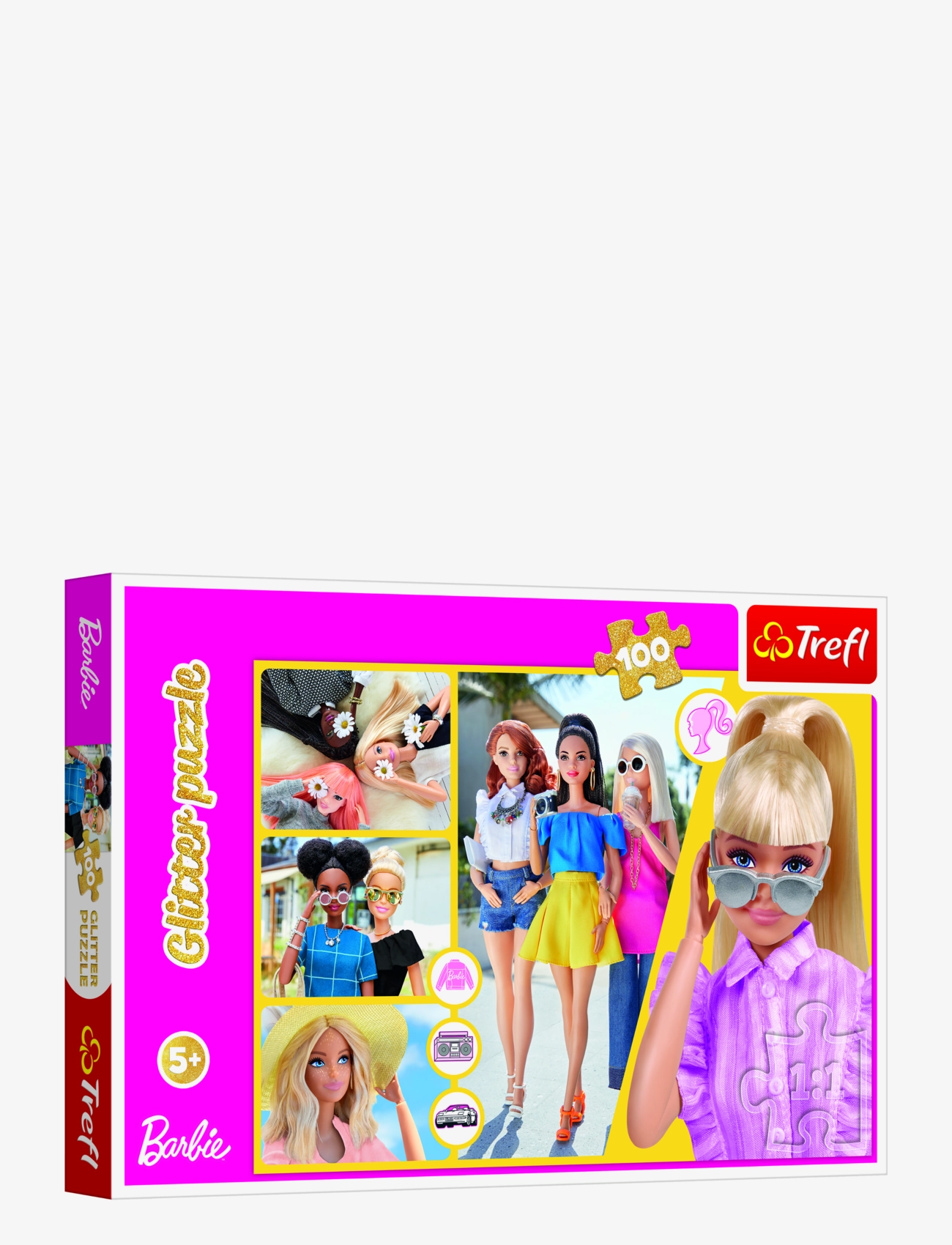 Trefl - TREFL 100 BIT GLITTER BARBIE - klasiskās puzles - multi - 1