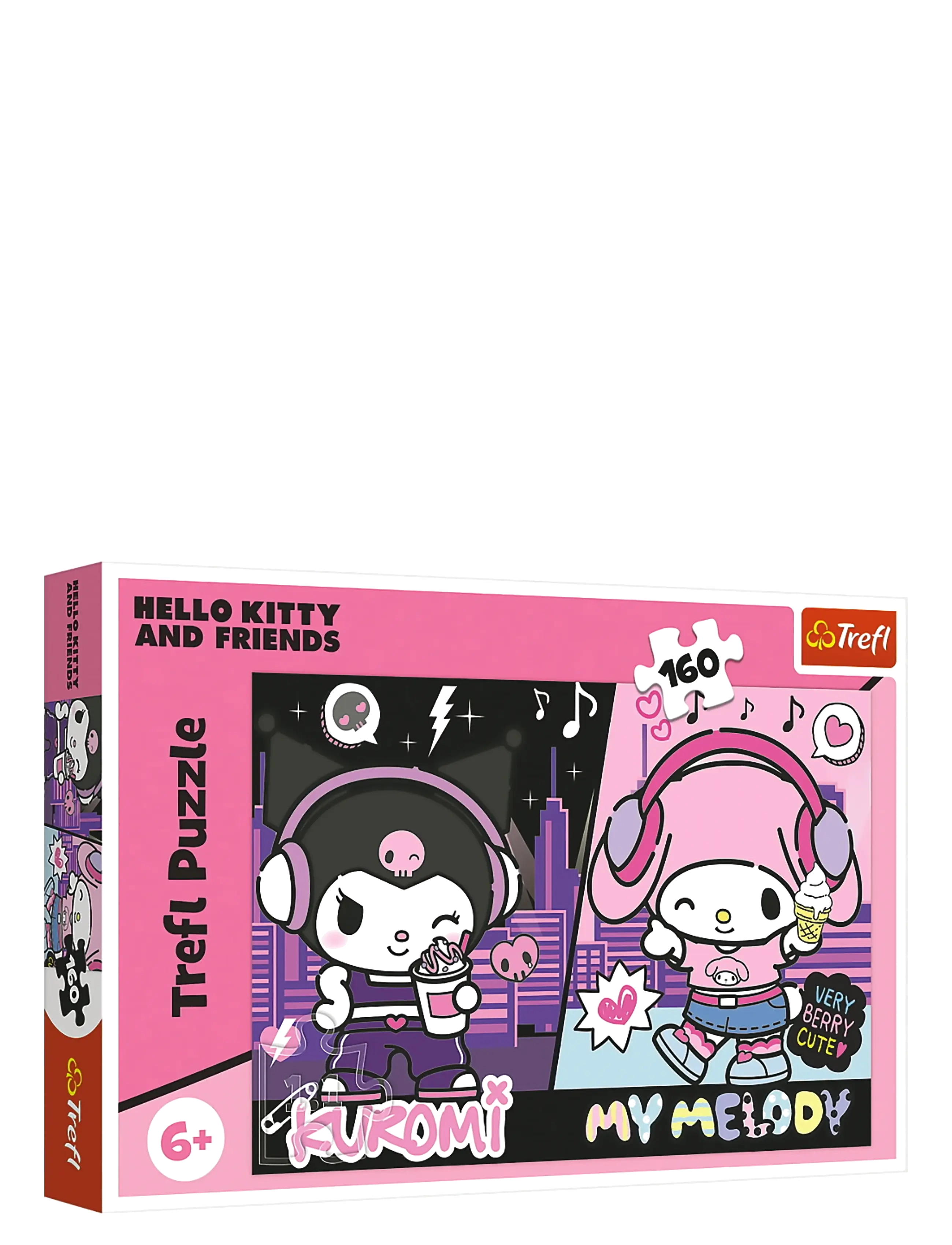 Trefl Pappussel 160 Bitar Sanrio Kuromi, One Size, Puzzles, Mehrfarbig/gemustert - Classic Kinder