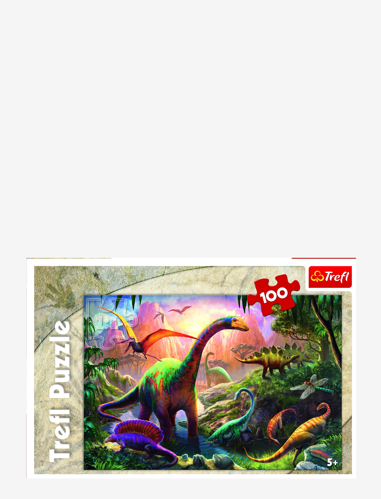 Trefl - TREFL 100 BIT DINOSAURS' LAND - klassikalised pusled - multi - 0