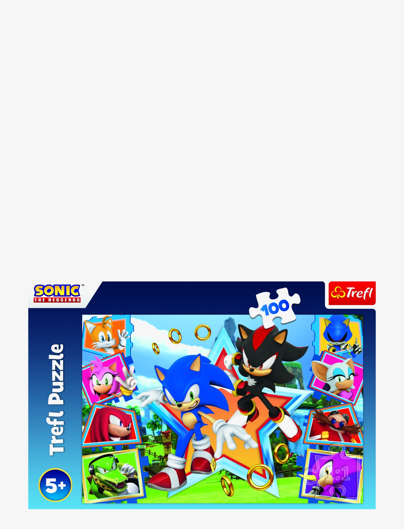 TREFL Trefl 100 Bit Sonic The Hedgehog Patterned - One Size - Kinder