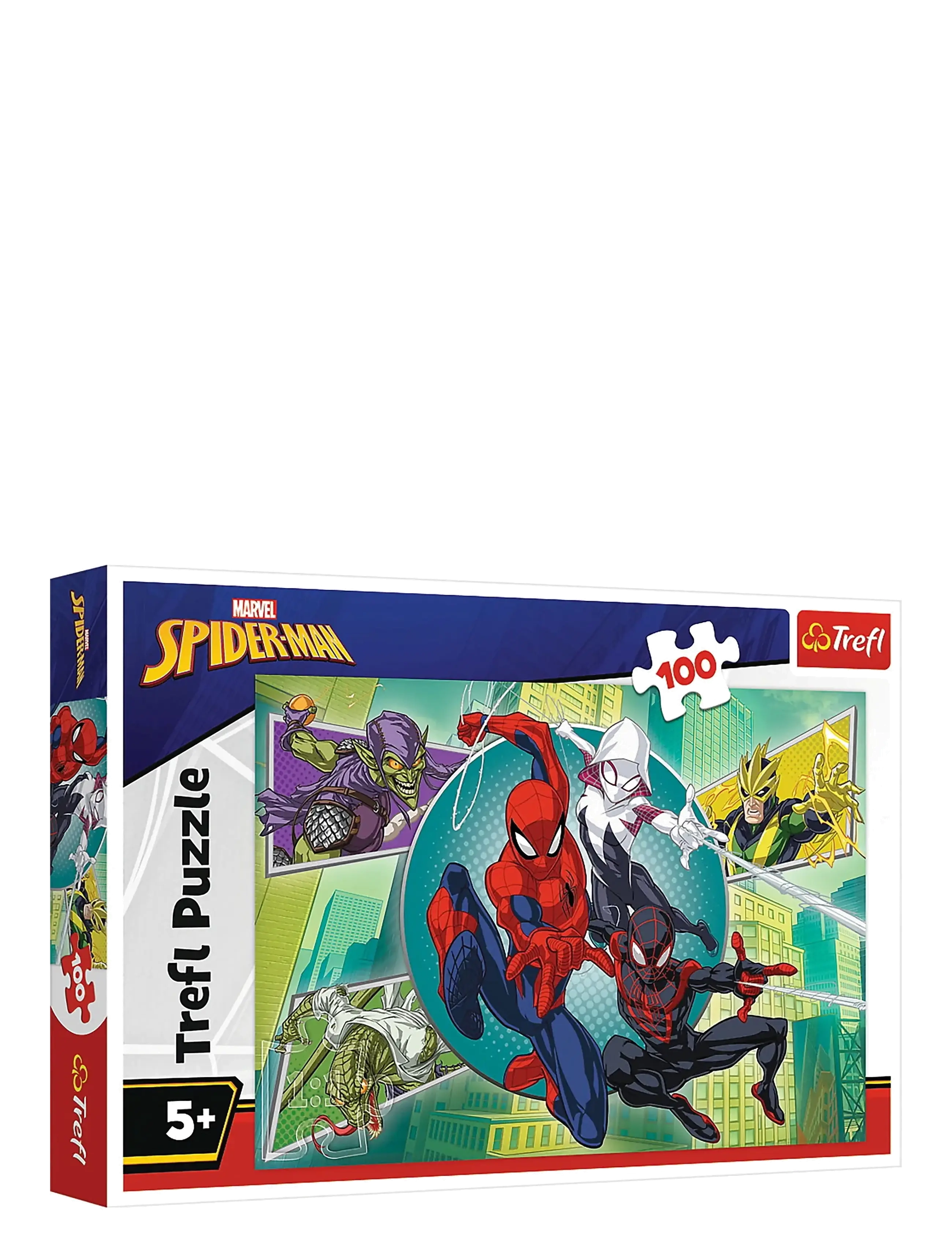 Trefl Pappussel 100 Bitar Spiderman Mask, One Size, Puzzles, Mehrfarbig/gemustert - Classic Kinder