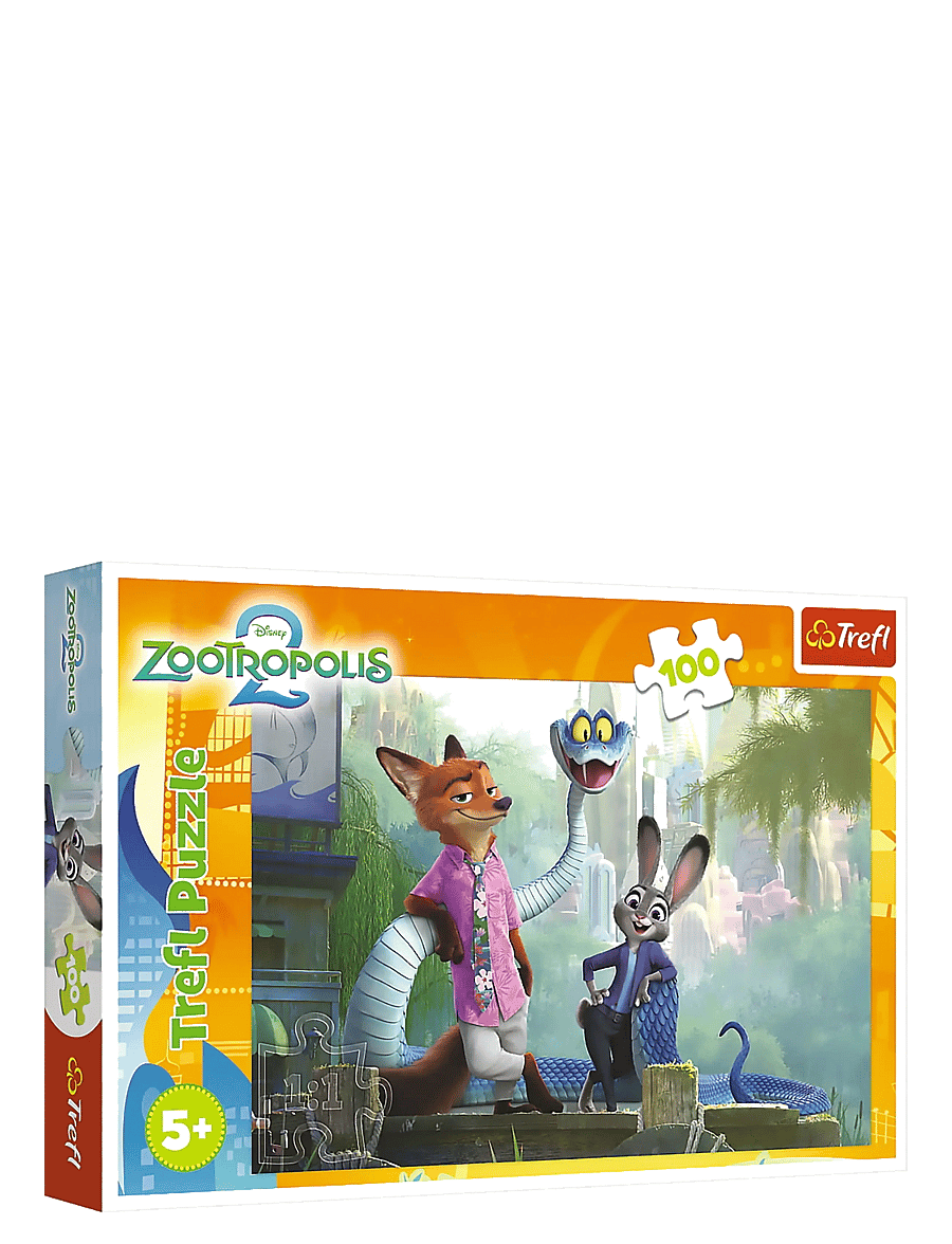 Trefl - PAPPUSSEL TREFL 100 BITAR DISNEY ZOOTOPIA 2 - klassikalised pusled - multi - 0