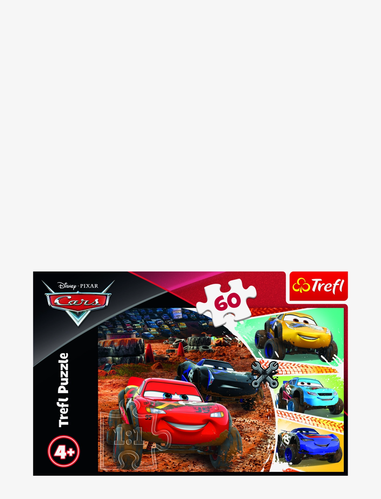 Trefl 60 Bit Cars 3, One Size, Puzzles, Mehrfarbig/gemustert - Classic Kinder