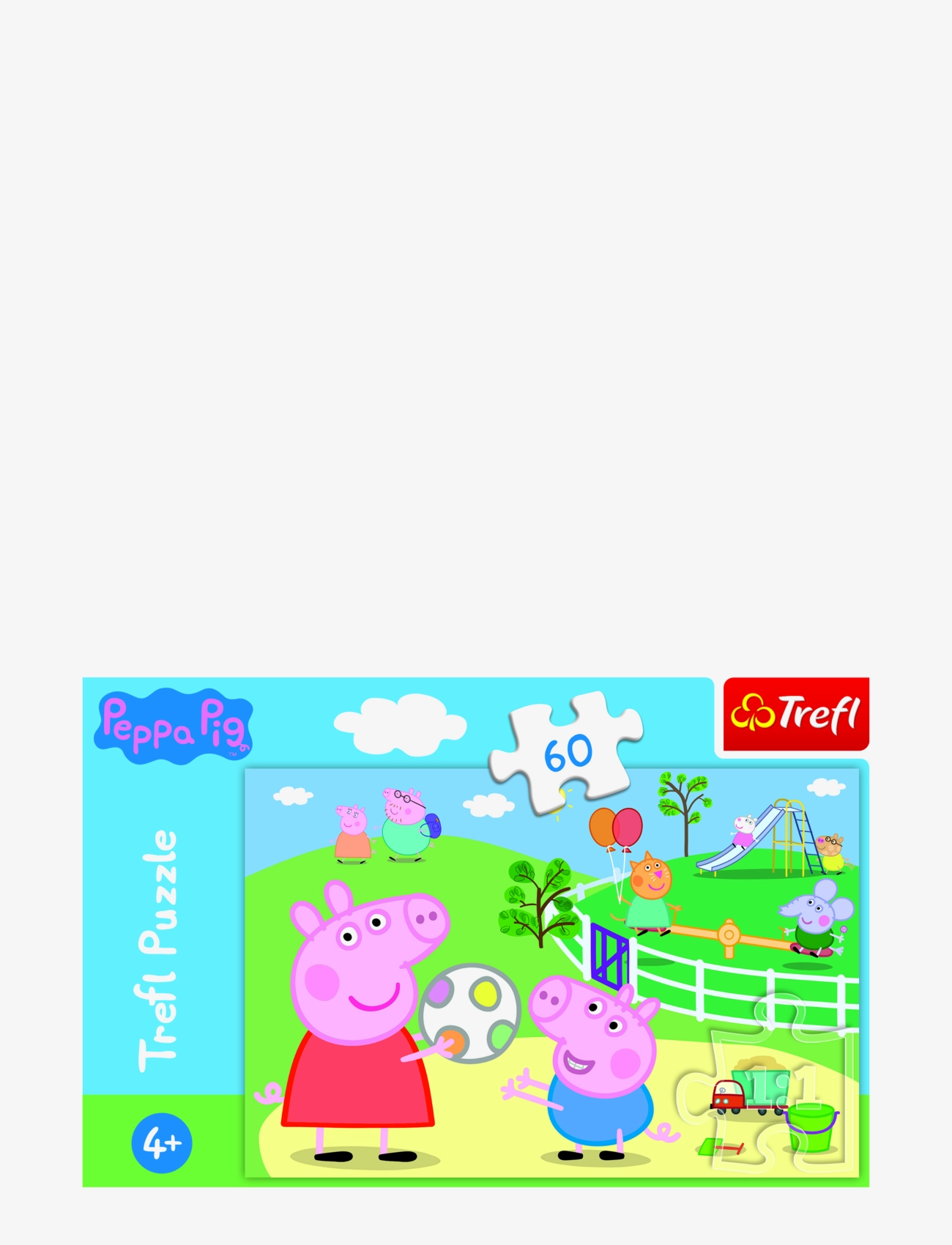 Trefl 60 Bit Peppa Pig, Classic Puslespil, Multi/mønstret, Str: ONE SIZE
