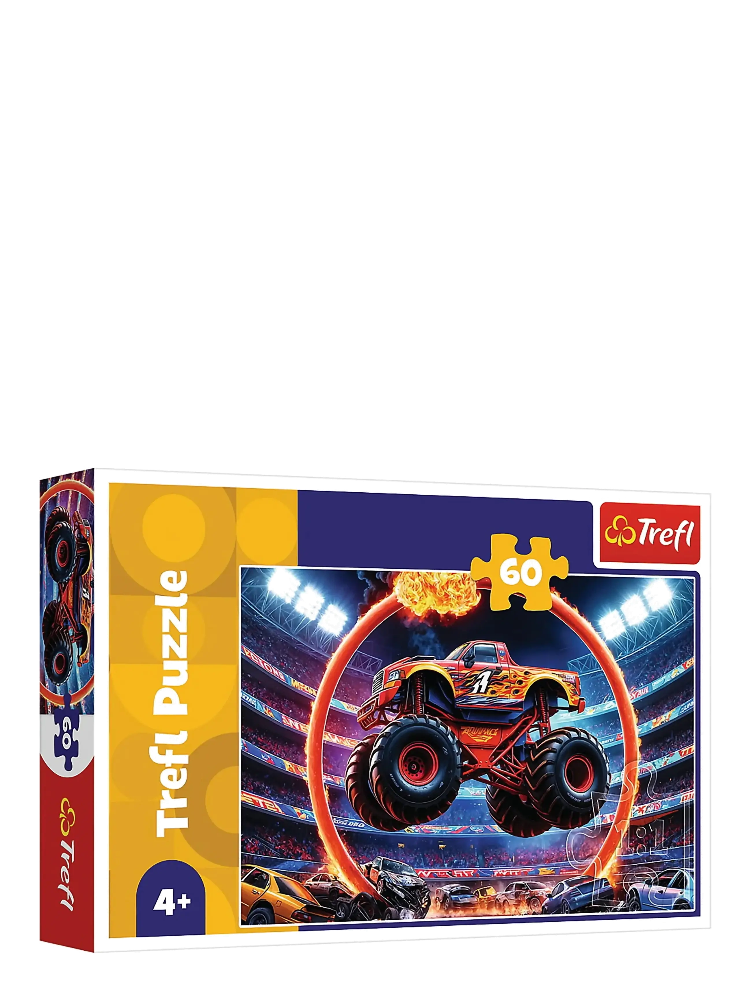 Trefl Pappussel 60 Bitar Monster Truck, One Size, Puzzles, Mehrfarbig/gemustert - Classic Kinder