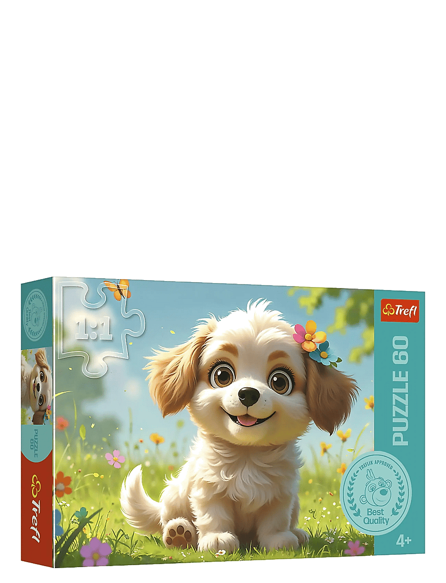 Trefl - PAPPUSSEL TREFL 60 BITAR TO BE A PUPPY - klassiske puslespil - multi - 0