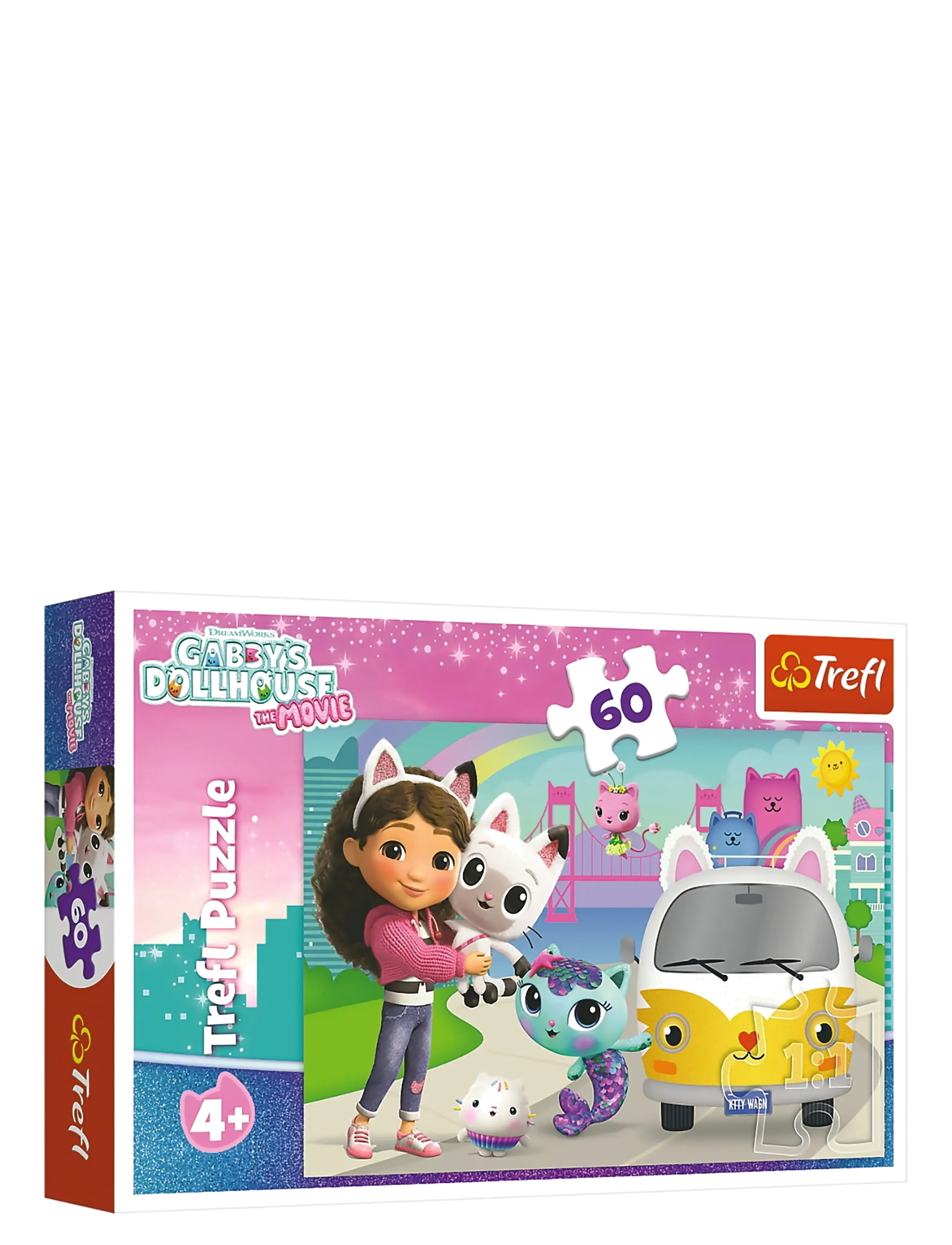Trefl Pappussel 60 Bitar Gabby's Dollhouse, One Size, Puzzles, Mehrfarbig/gemustert - Classic Kinder