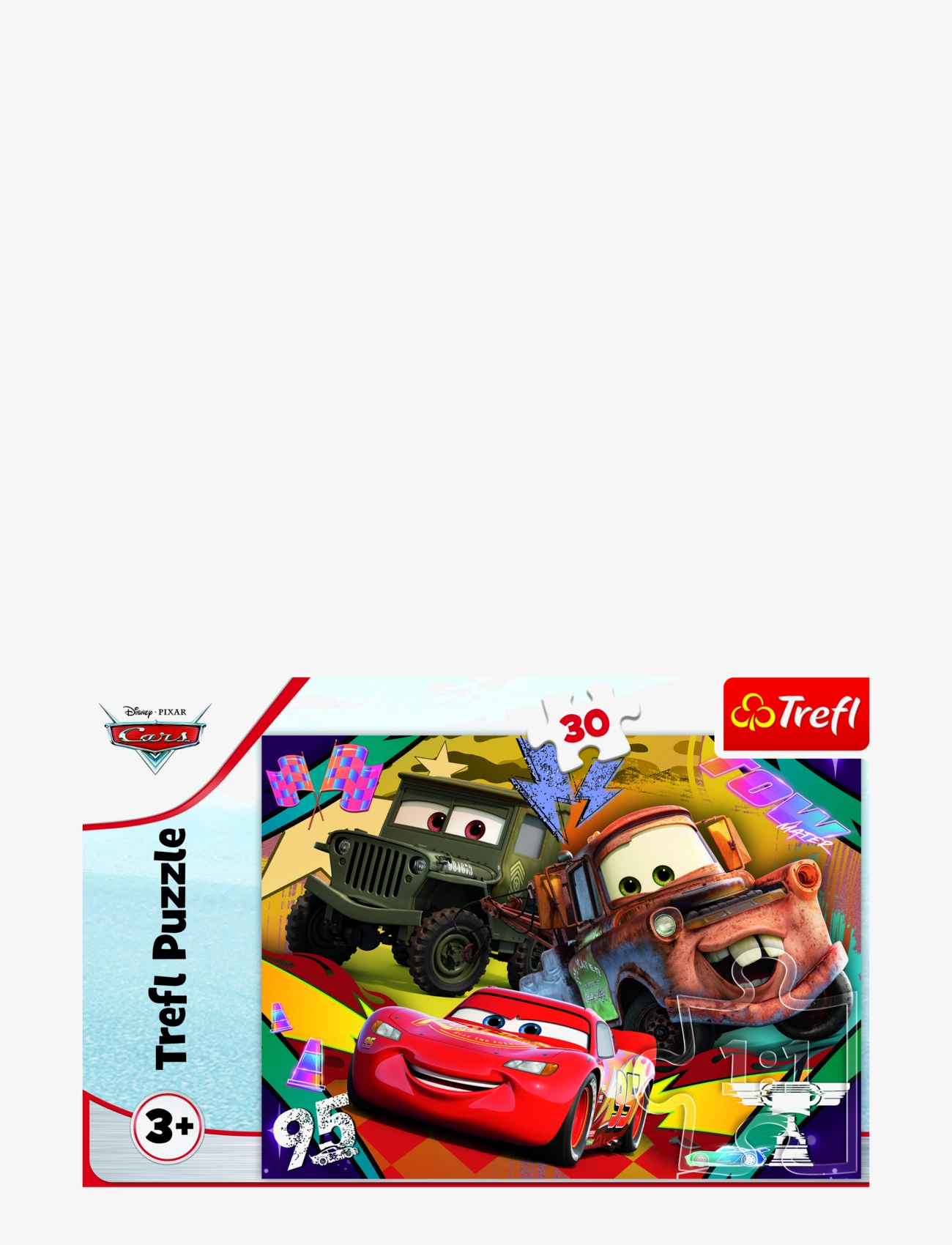 Trefl 30 Bit Cars 3, One Size, Puzzles, Mehrfarbig/gemustert - Classic Kinder