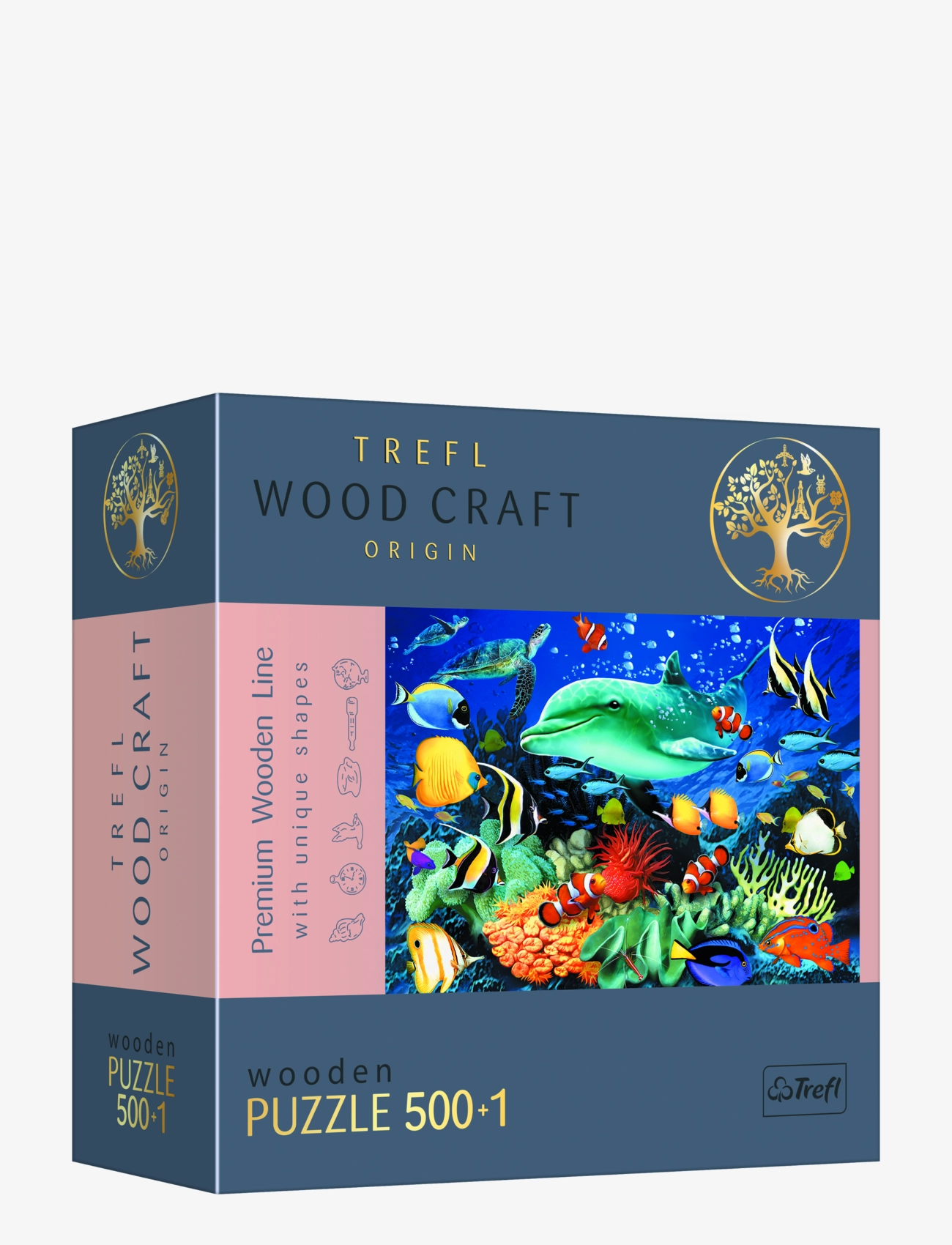 Trefl - TREFL 501 BIT WOODEN  SEA LIFE - multi - 1