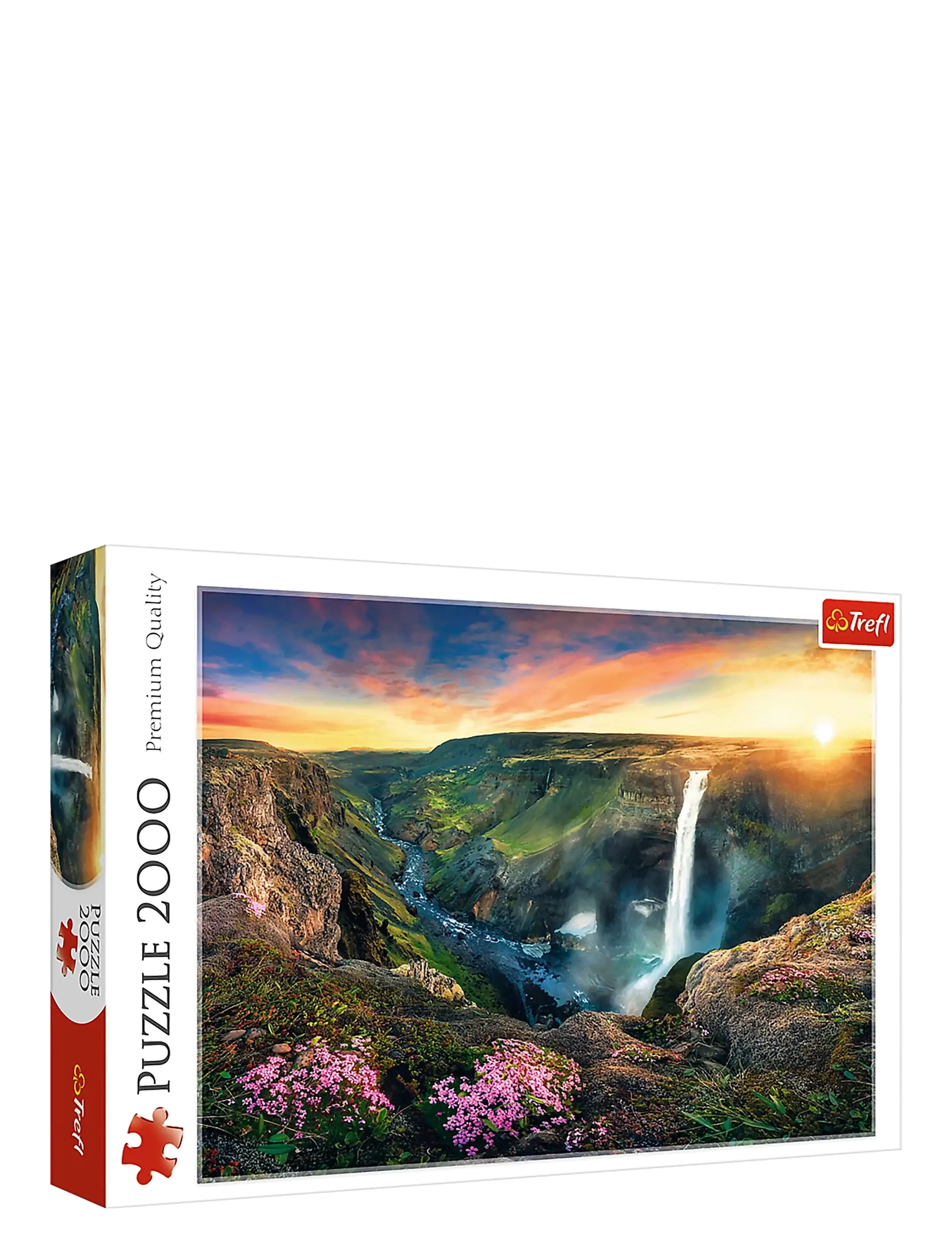 TREFL Pappussel Trefl 2000 Bitar Waterfall, Iceland Patterned - One Size - Kinder
