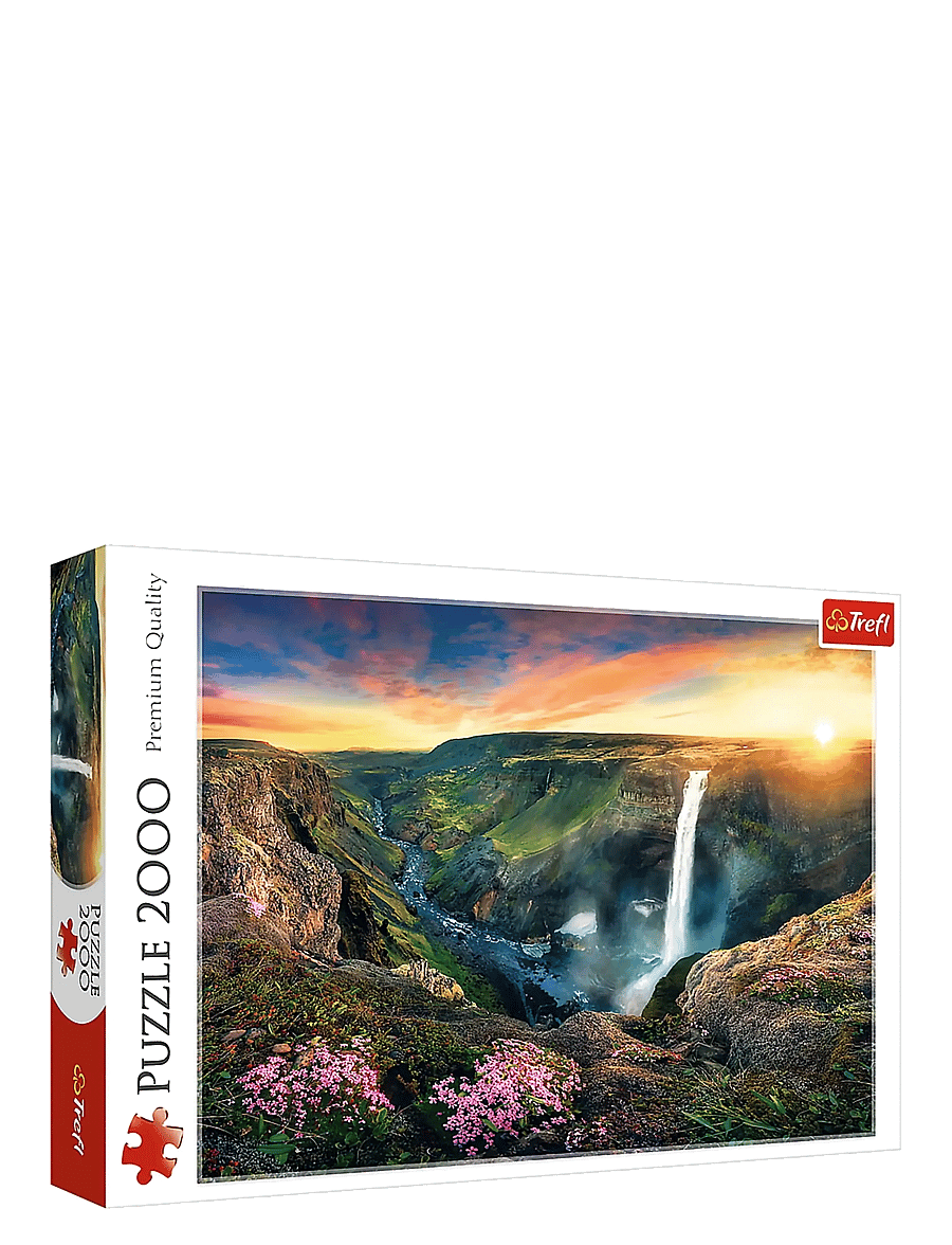 Trefl - PAPPUSSEL TREFL 2000 BITAR WATERFALL, ICELAND - klassiske puslespil - multi - 0