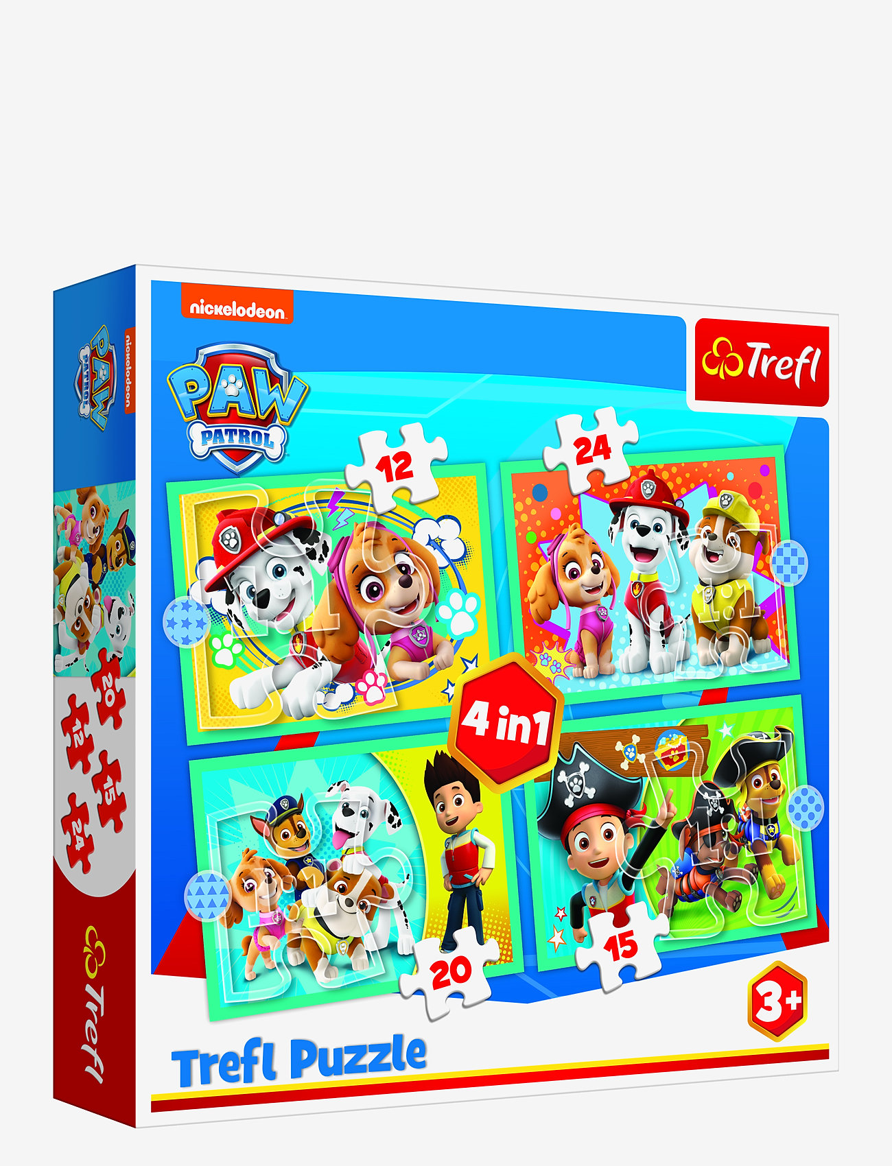 Trefl - TREFL 4 i 1 12+15+20+24  BIT PAW PATROL - klassische puzzles - blue - 1