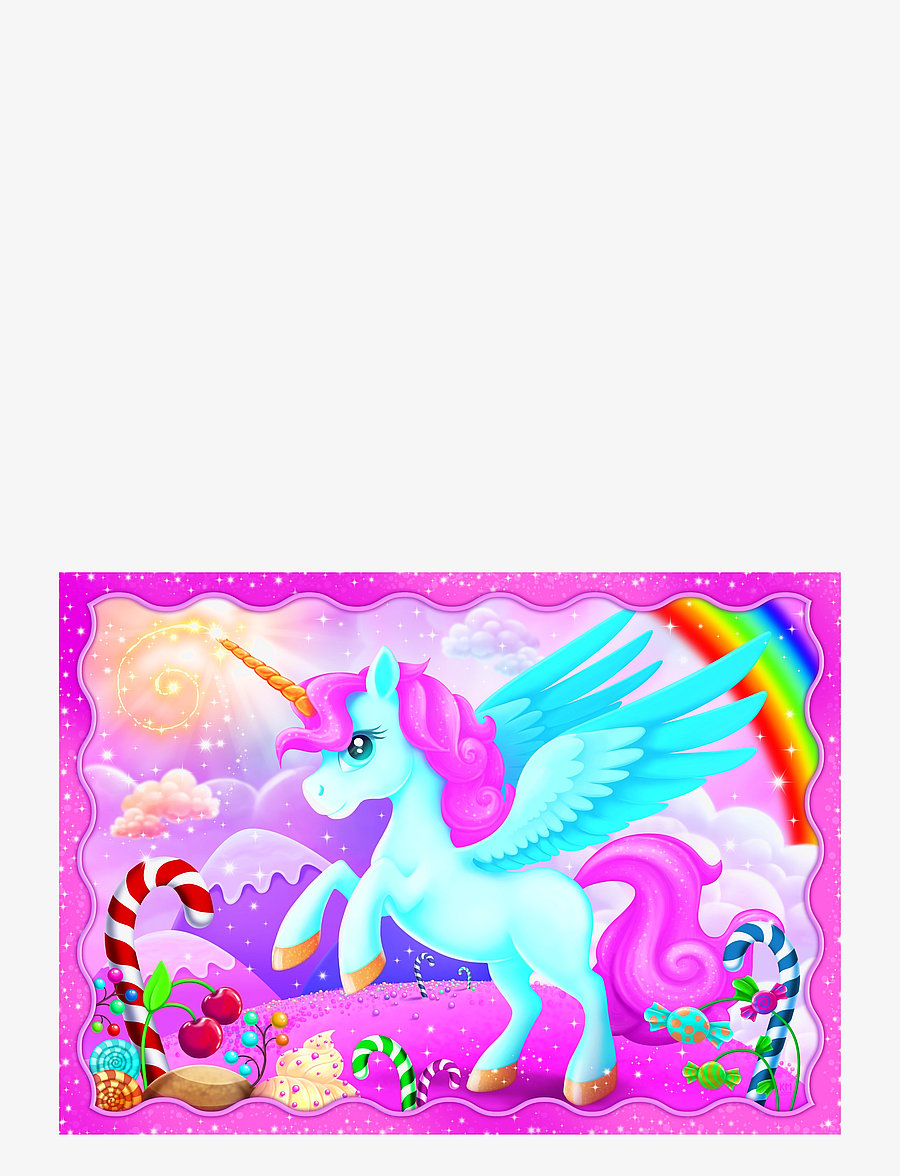 Trefl - TREFL 4 i 1 35+48+54+70 BIT UNICORNS&MAGIC - klassische puzzles - pink - 4