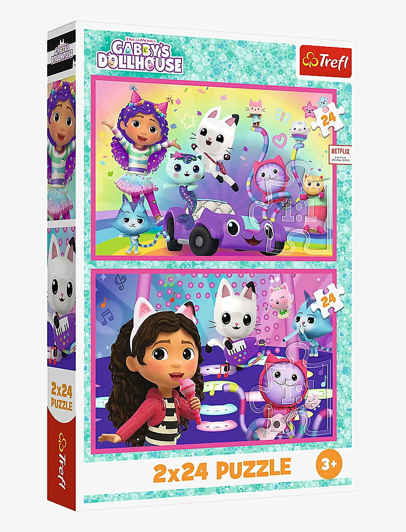 Trefl - PAPPUSSEL TREFL 2X24 BITAR GABBYS DOLLHOUSE - classic puzzles - multi - 0