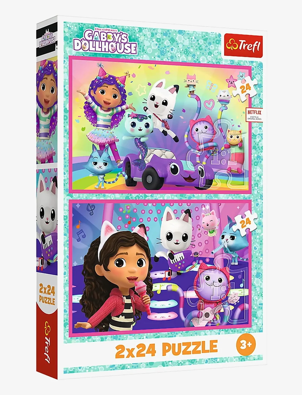 Trefl - PAPPUSSEL TREFL 2X24 BITAR GABBYS DOLLHOUSE - klassische puzzles - multi - 0