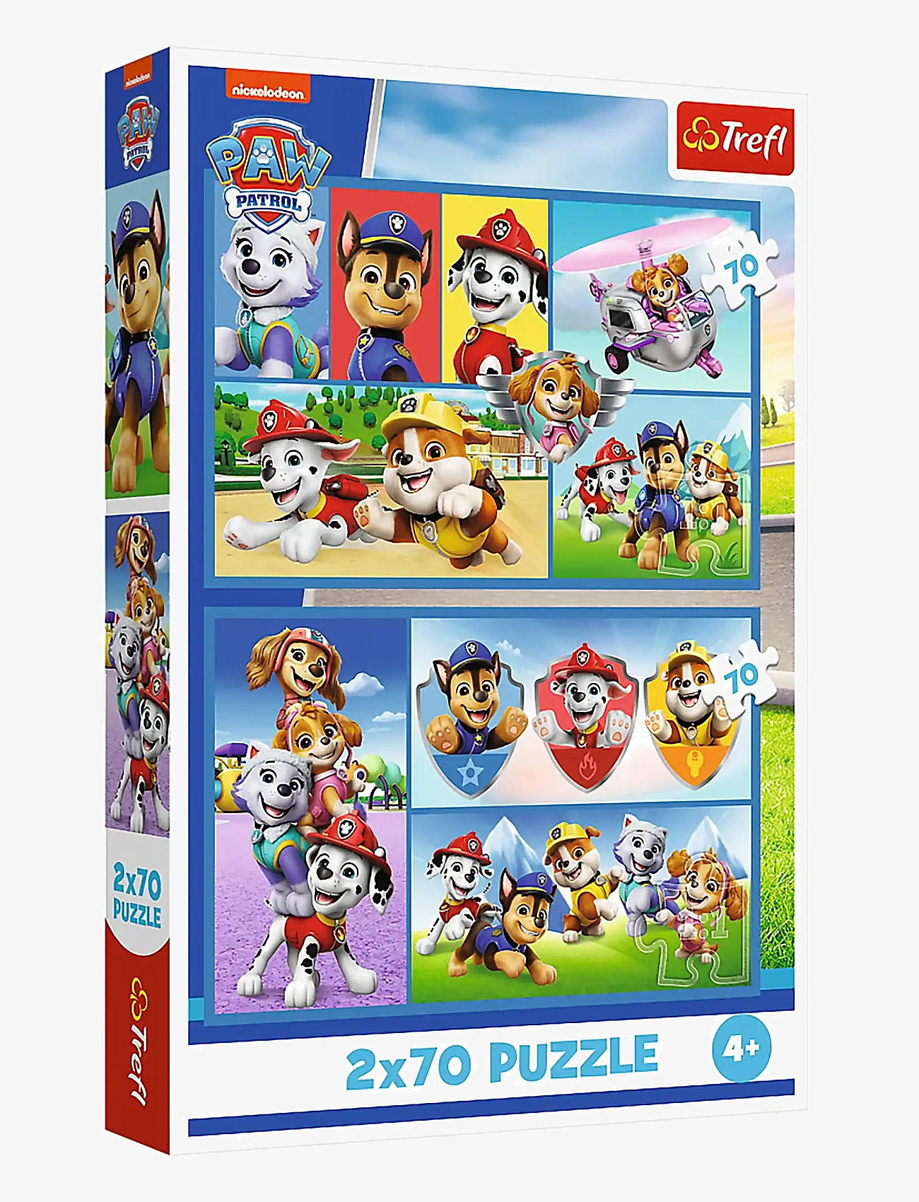 Trefl - PAPPUSSEL TREFL 2X70 BITAR PAW PATROL - klassiska pussel - multi - 0