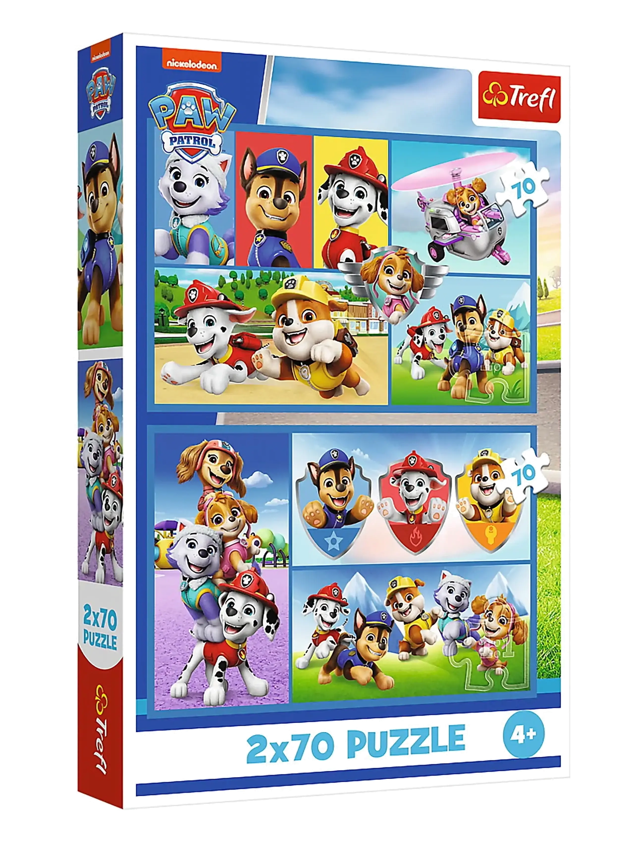 PAPPUSSEL TREFL 2X70 BITAR PAW PATROL - MULTI