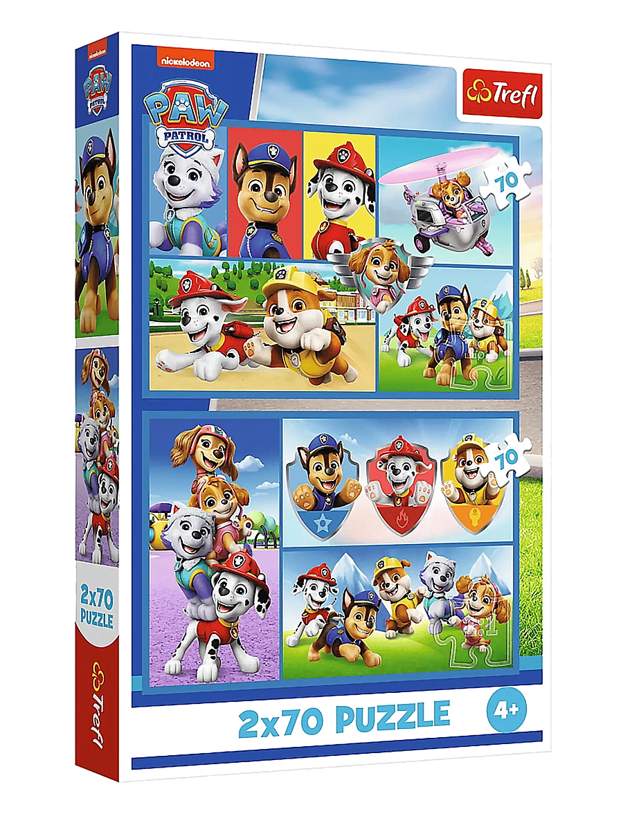 Trefl - PAPPUSSEL TREFL 2X70 BITAR PAW PATROL - klassische puzzles - multi - 0