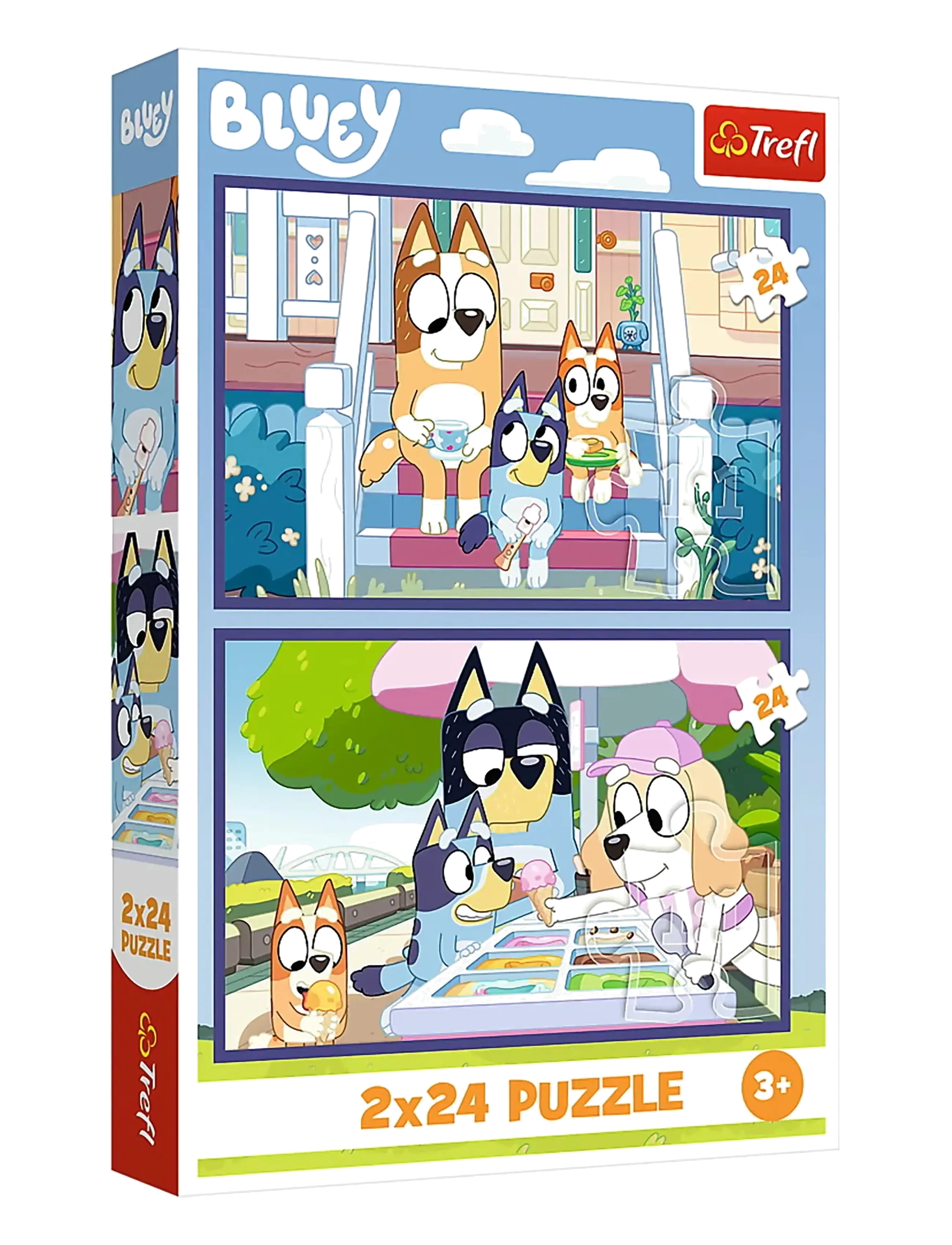 Trefl PAPPUSSEL TREFL 2X24 BITAR FUNNY BLUEY - Trefl - MULTI / blue