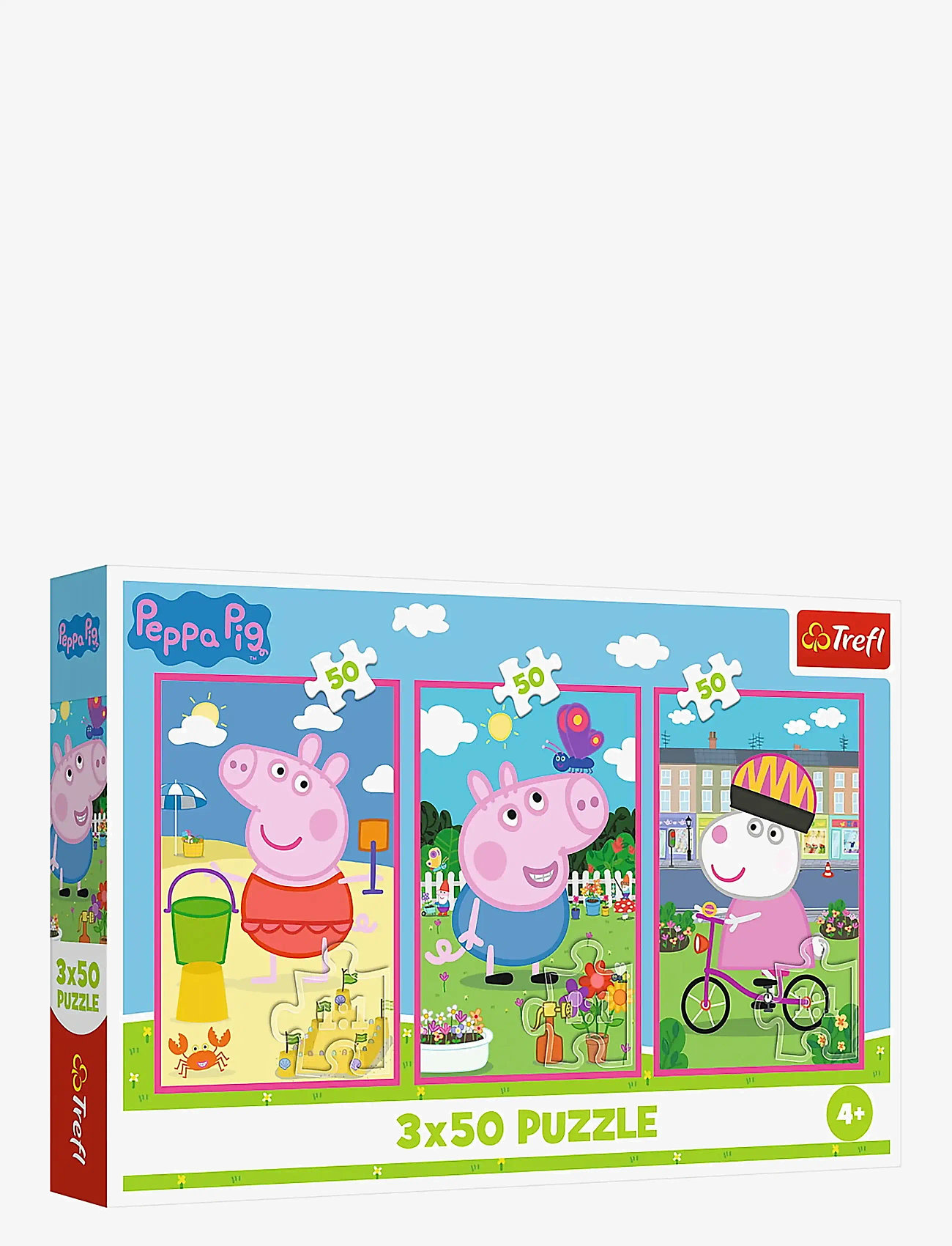 Trefl - PAPPUSSEL TREFL 3X50 BITAR PEPPA PIG - klassiske puslespil - multi - 0