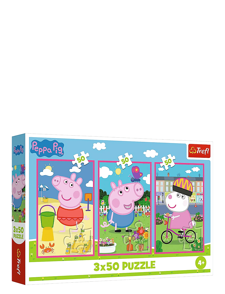 Trefl - PAPPUSSEL TREFL 3X50 BITAR PEPPA PIG - klassische puzzles - multi - 0