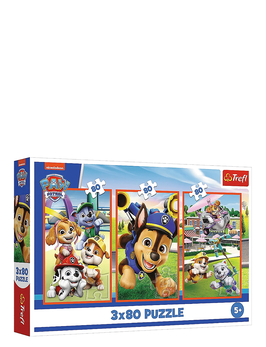 Trefl - PAPPUSSEL TREFL 3X80 BITAR PAW PATROL - klassische puzzles - multi - 0