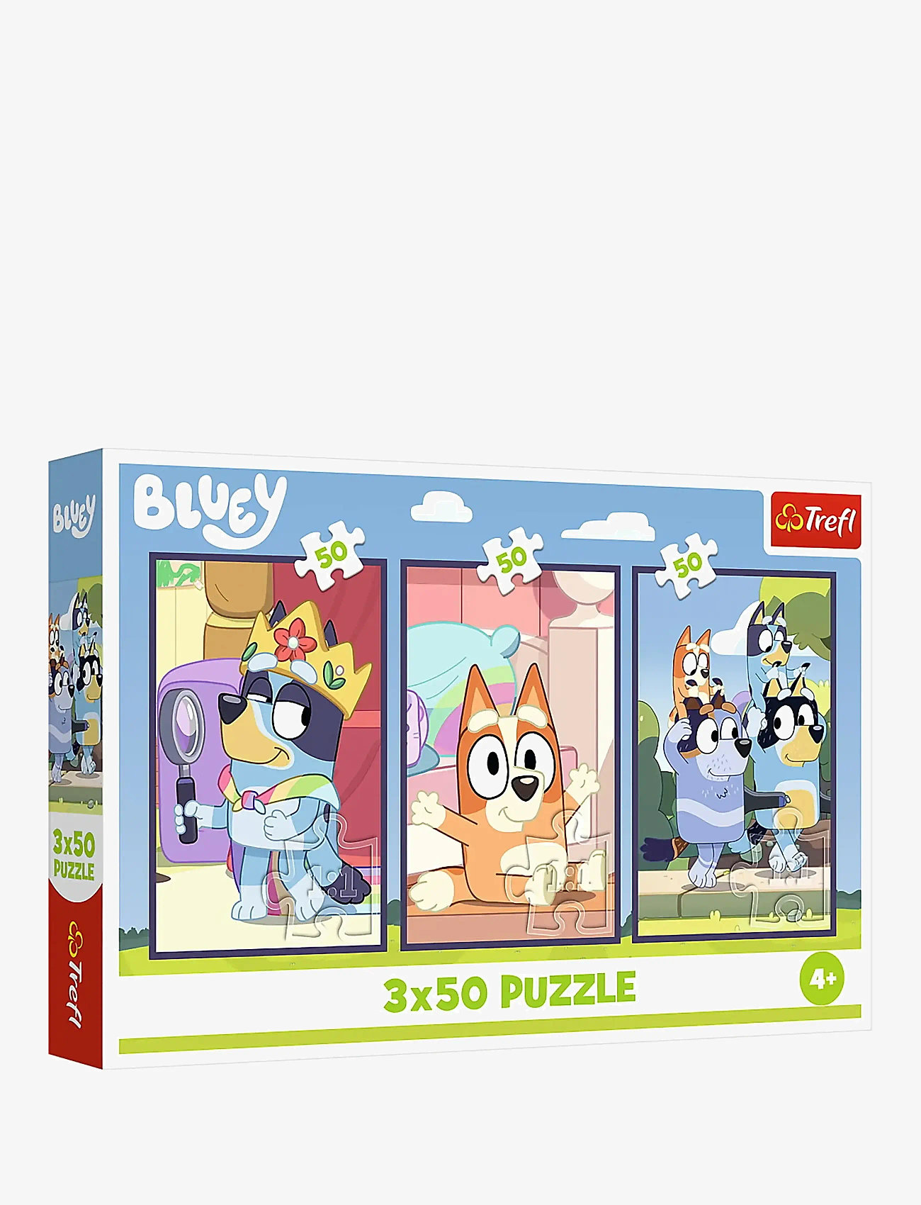 Trefl - PAPPUSSEL TREFL 3X50 BITAR BLUEY FAMILY - klassiske puslespil - multi - 0