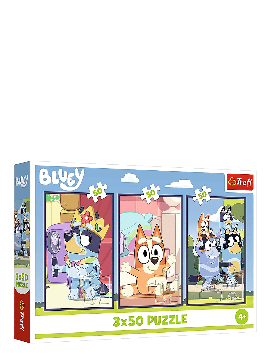 Trefl - PAPPUSSEL TREFL 3X50 BITAR BLUEY FAMILY - klassische puzzles - multi - 0