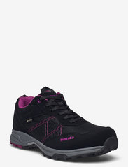 Treksta - Bergen Lace Low GTX (grey sole), black - wanderschuhe - black/pink - 0