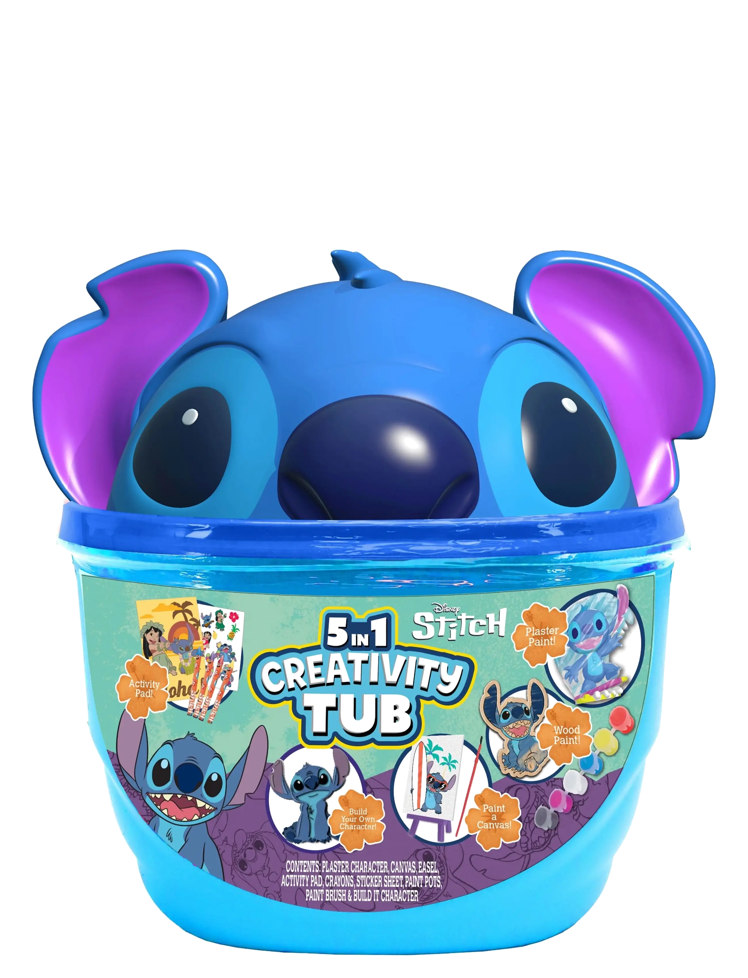 Lilo & Stitch Disney Stitch 5-In1 Creativity Tub, One Size, Multi/patterned, Håndværk > Håndværkssæt, Børn