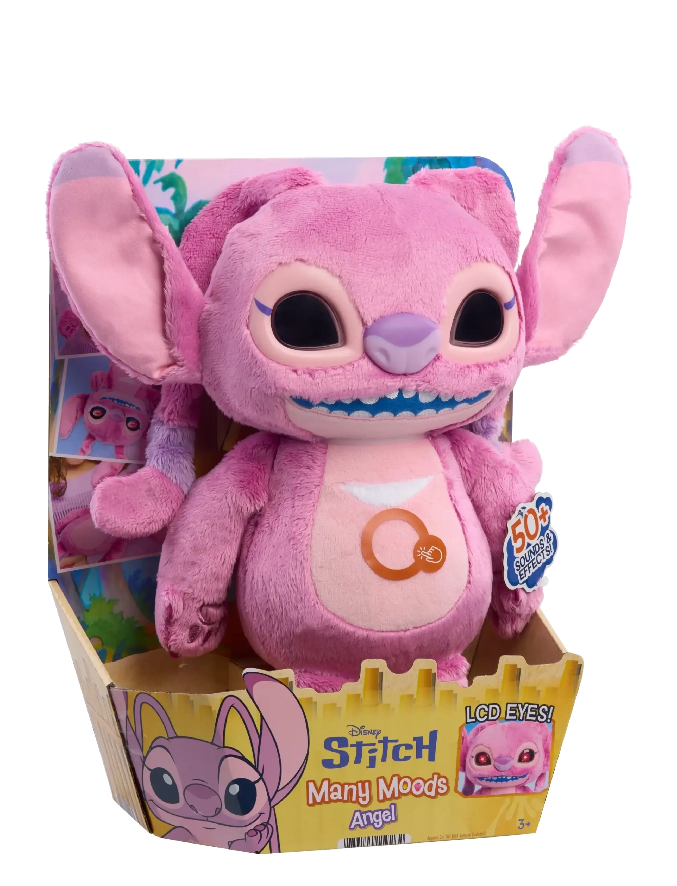 Trend Disney Stitch Many Moods Feature Plush Angel - Leksaker - MULTI / pink/rose