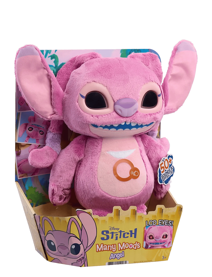 Lilo & Stitch - Disney Stitch Many Moods Feature Plush Angel - interaktiva djur - multi - 1