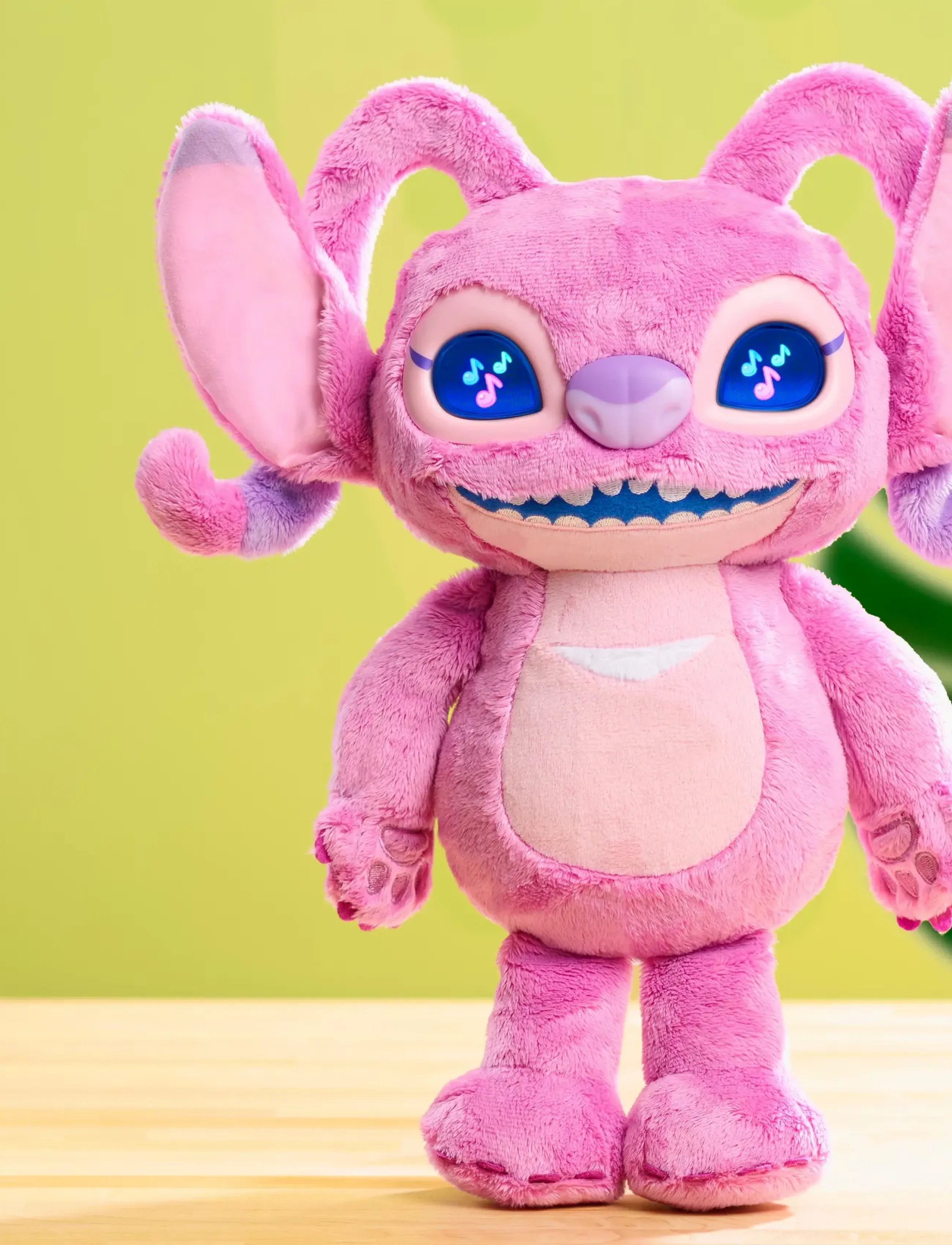 Lilo & Stitch Disney Stitch Many Moods Feature Plush Angel, Børn, Interactive Dyr, Pink, Str: ONE SIZE