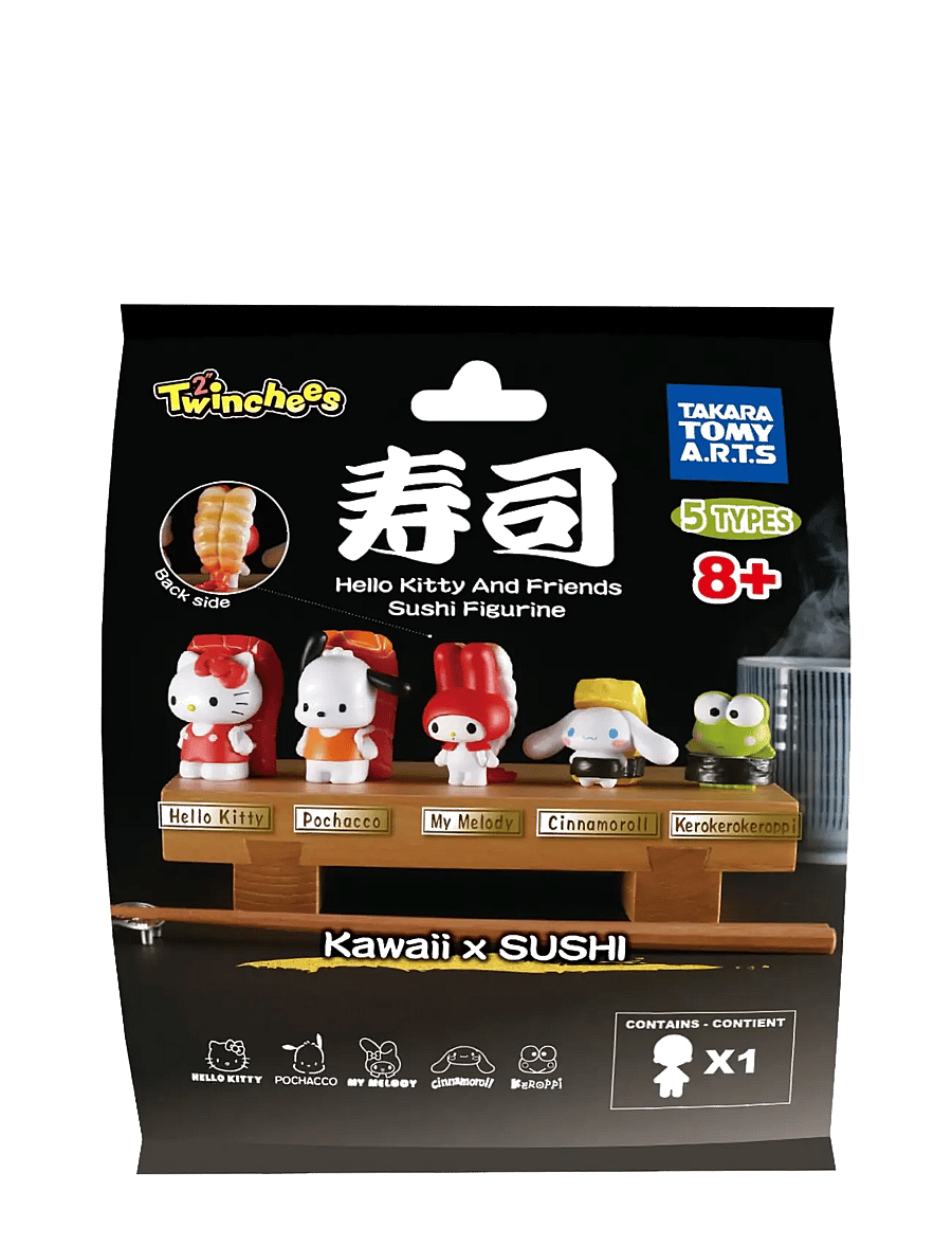 Trend - Twinchees Hello Kitty & Friends Sushi Figs Asst. - film & sagofigurer - multi - 0