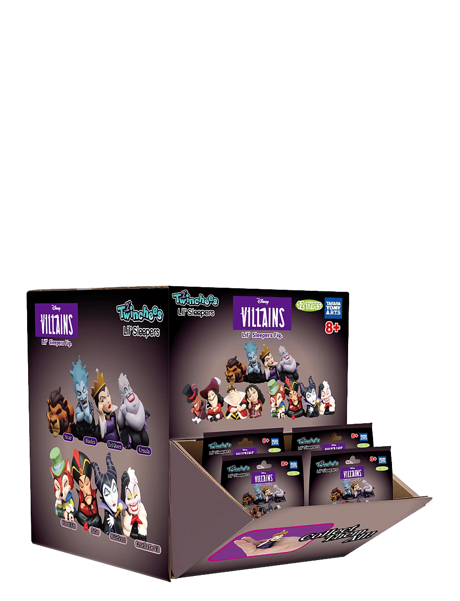 Trend - Twinchees Disney Villains Lil’ Sleepers Fig. Asst. - film- & eventyrsfigurer - multi - 3